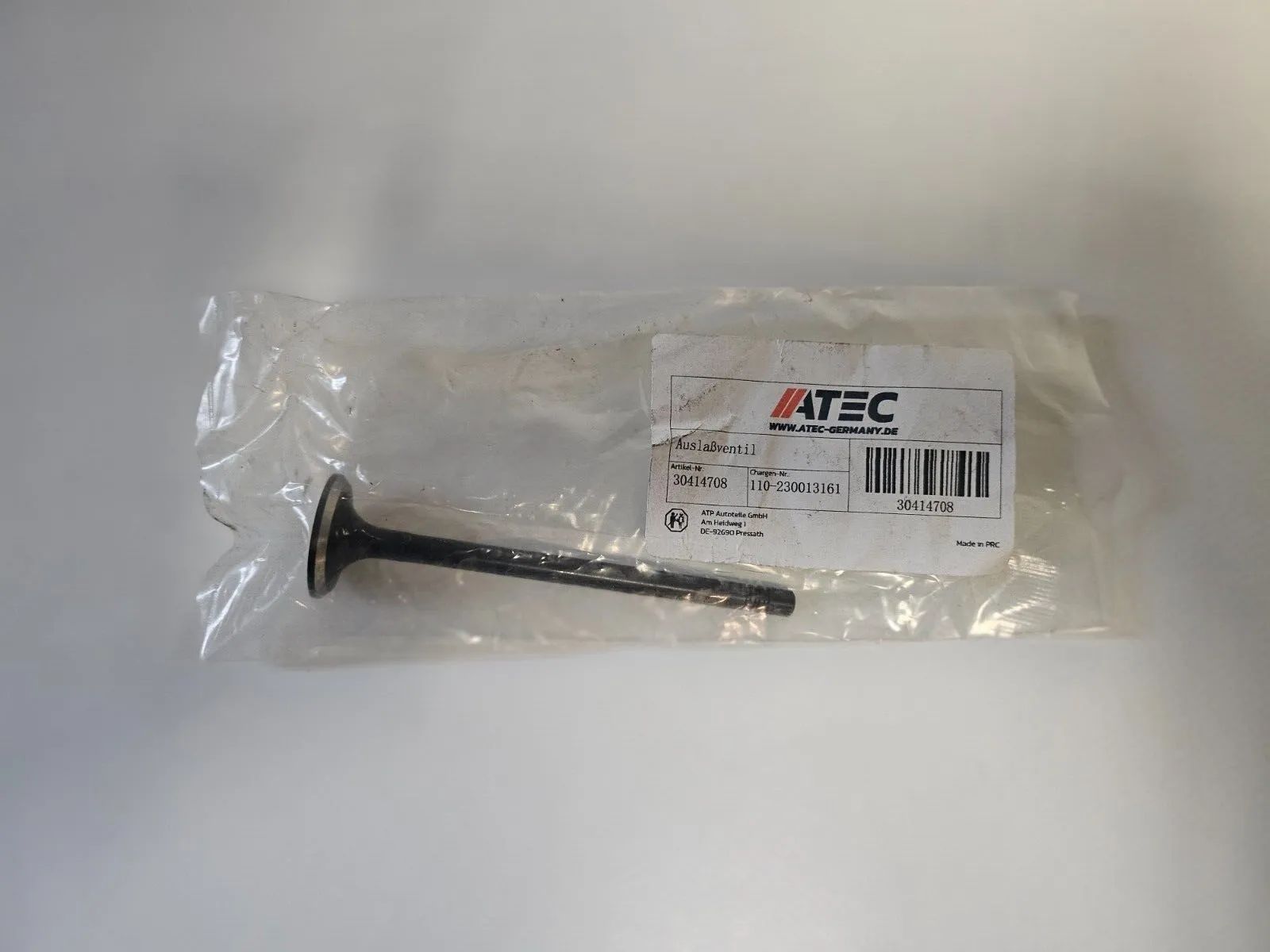 Soupape d'échappement d'origine ATEC VW POLO etc. 30414708