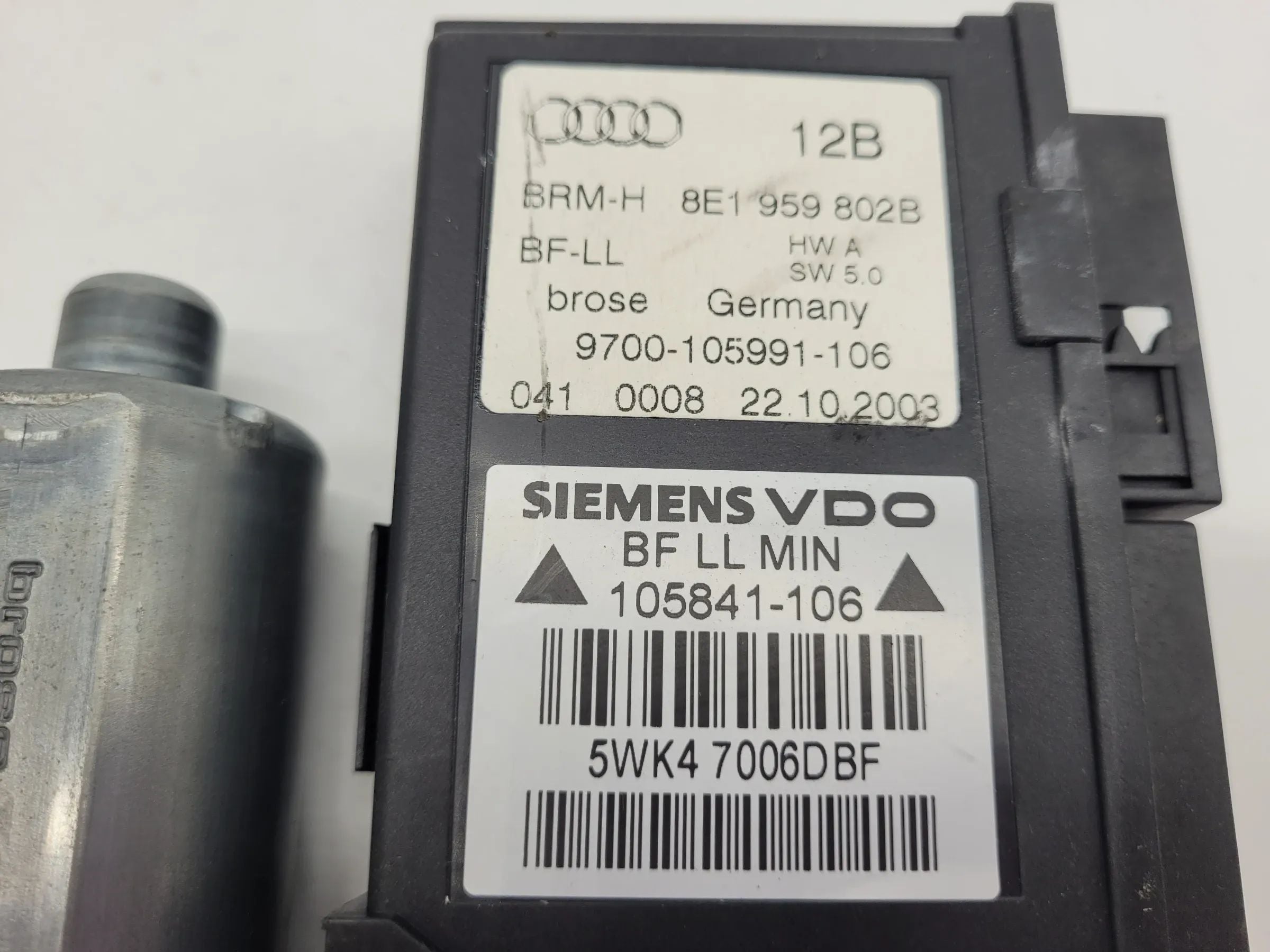 Original Audi A4 (8E/B6/B7) Fensterhebermotor Rechts Vorne 8E1959802B