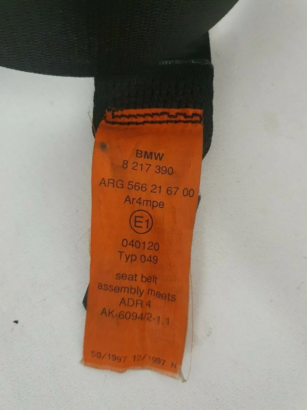 BMW E39 523i Cintura di Sicurezza Anteriore Destra 8217390 Originale