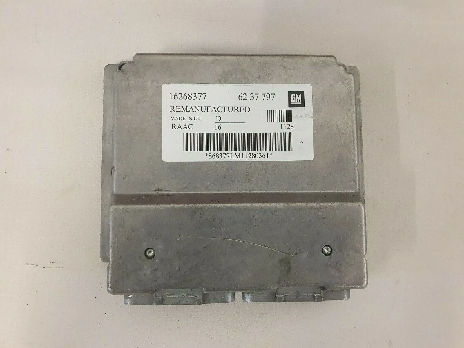 original control unit engine control unit Opel Astra G 1.6L 8V 16268377 