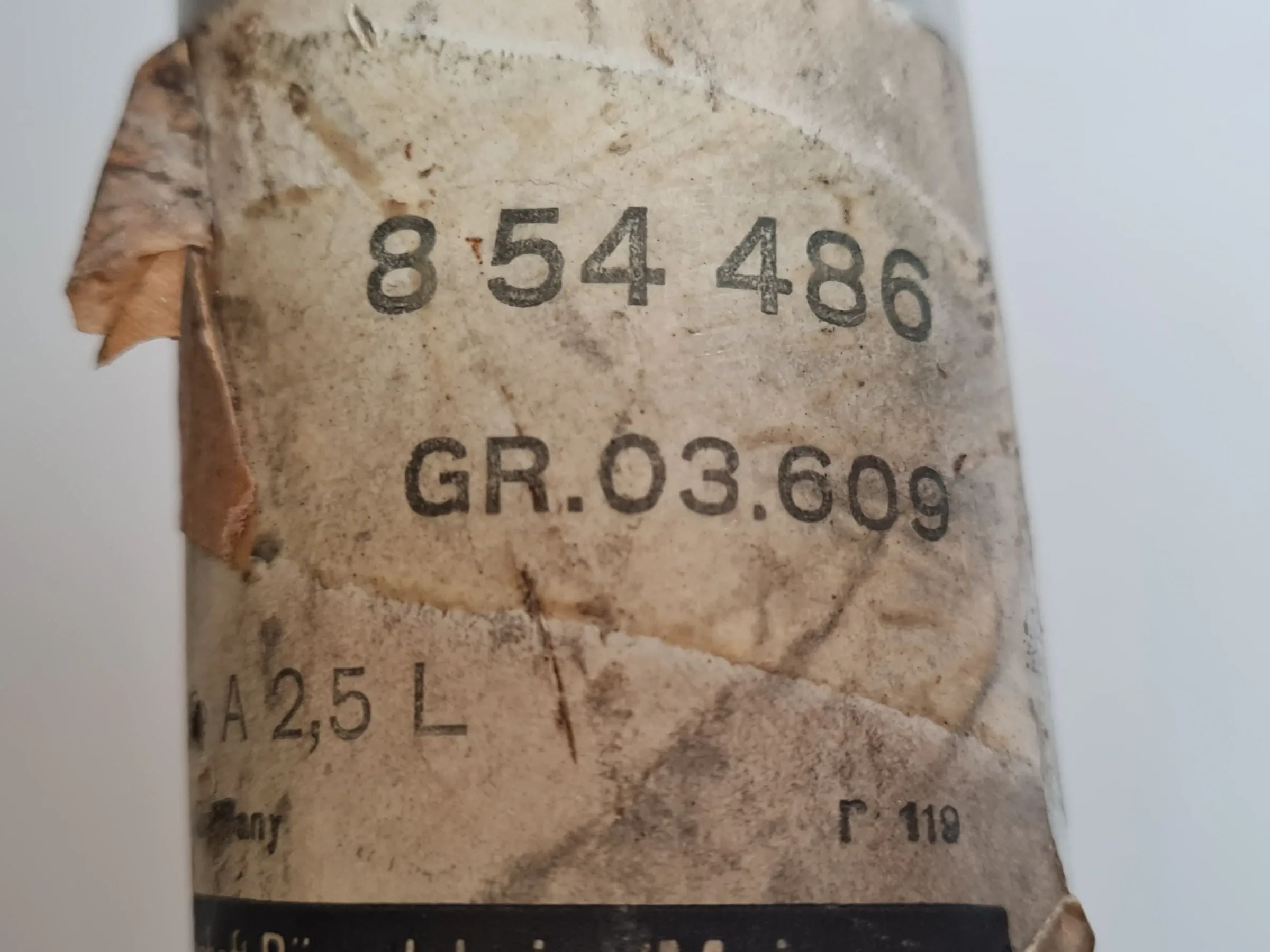 Opel Rekord C / Commodore A 2.5L Auspuffrohr Zwischenrohr 854486 (Original)