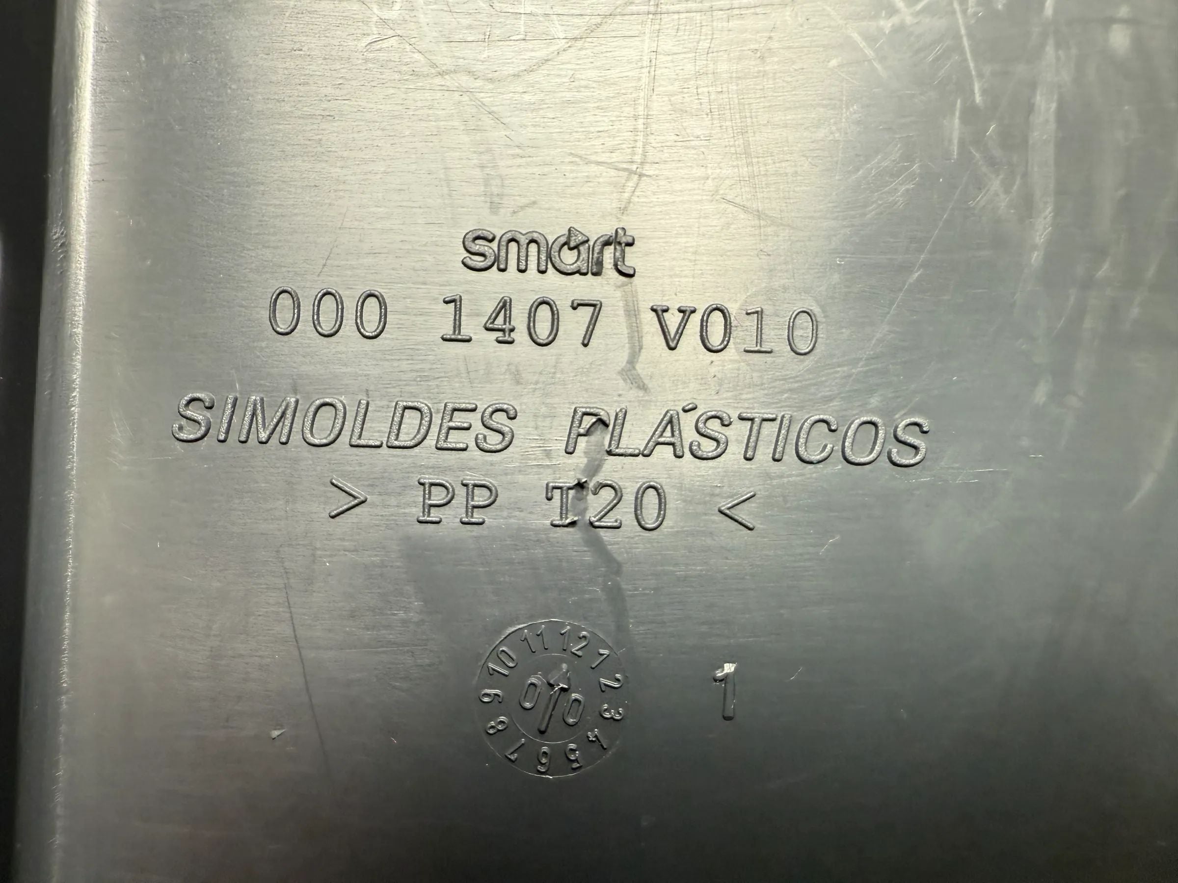 Originele Smart ForTwo Cabrio Afdekking Rand Grijs 0001407V010