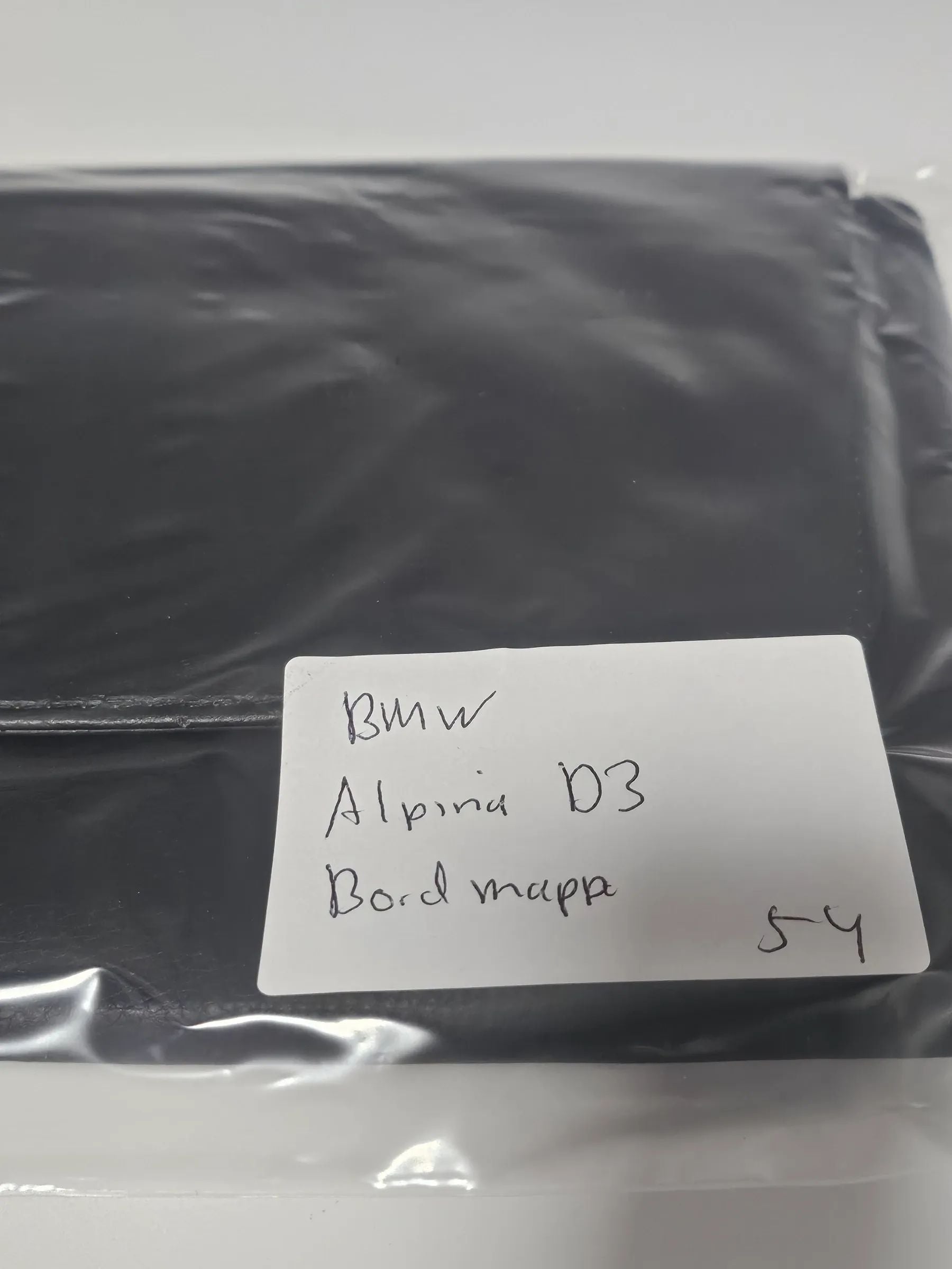 Original Alpina BMW E90 E91 D3 Bordmappe Leder Schwarz