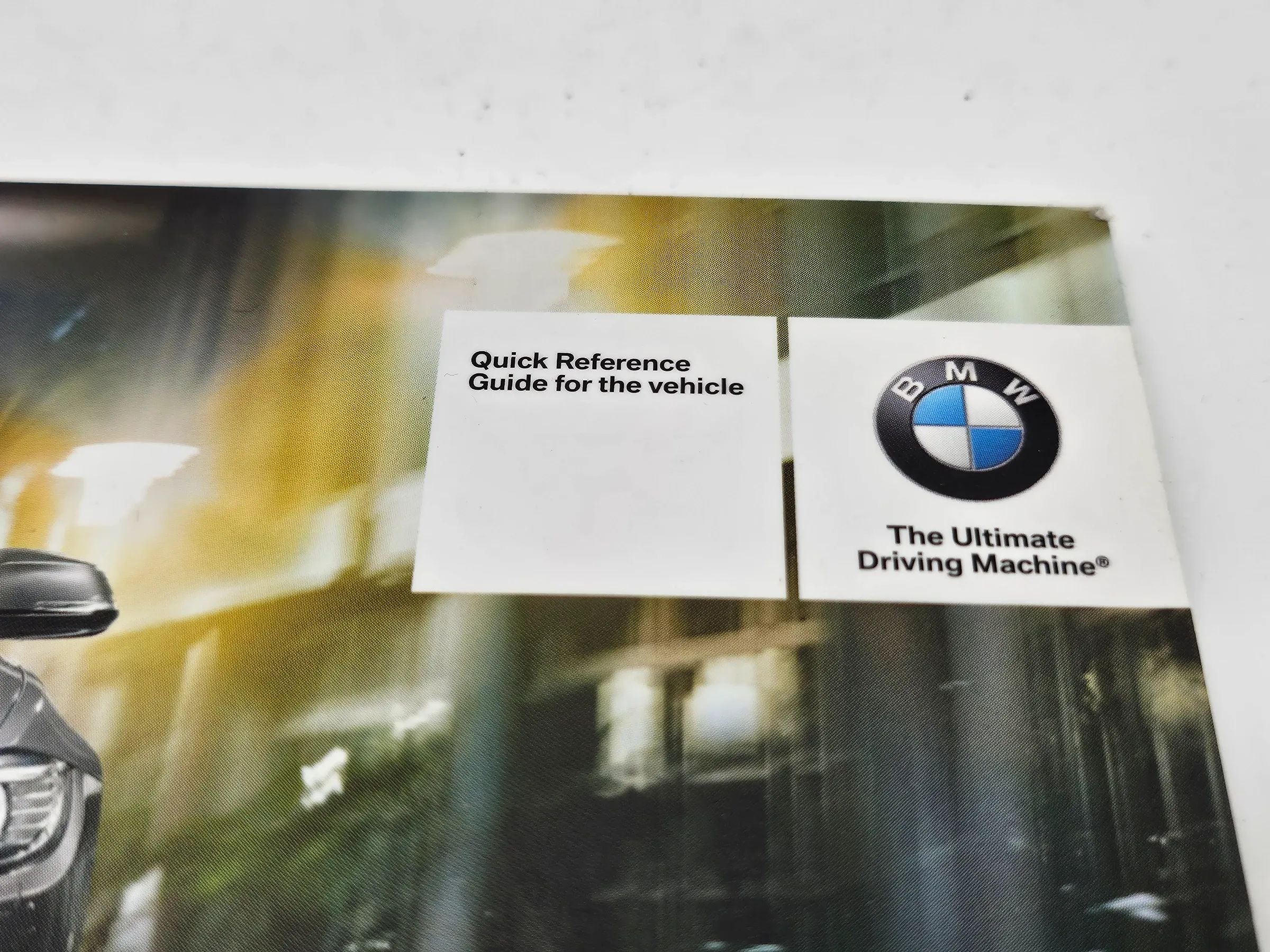 BMW 4er CABRIO F33 Schnell Betriebsanleitung 2015 Bedienungsanleitung englisch