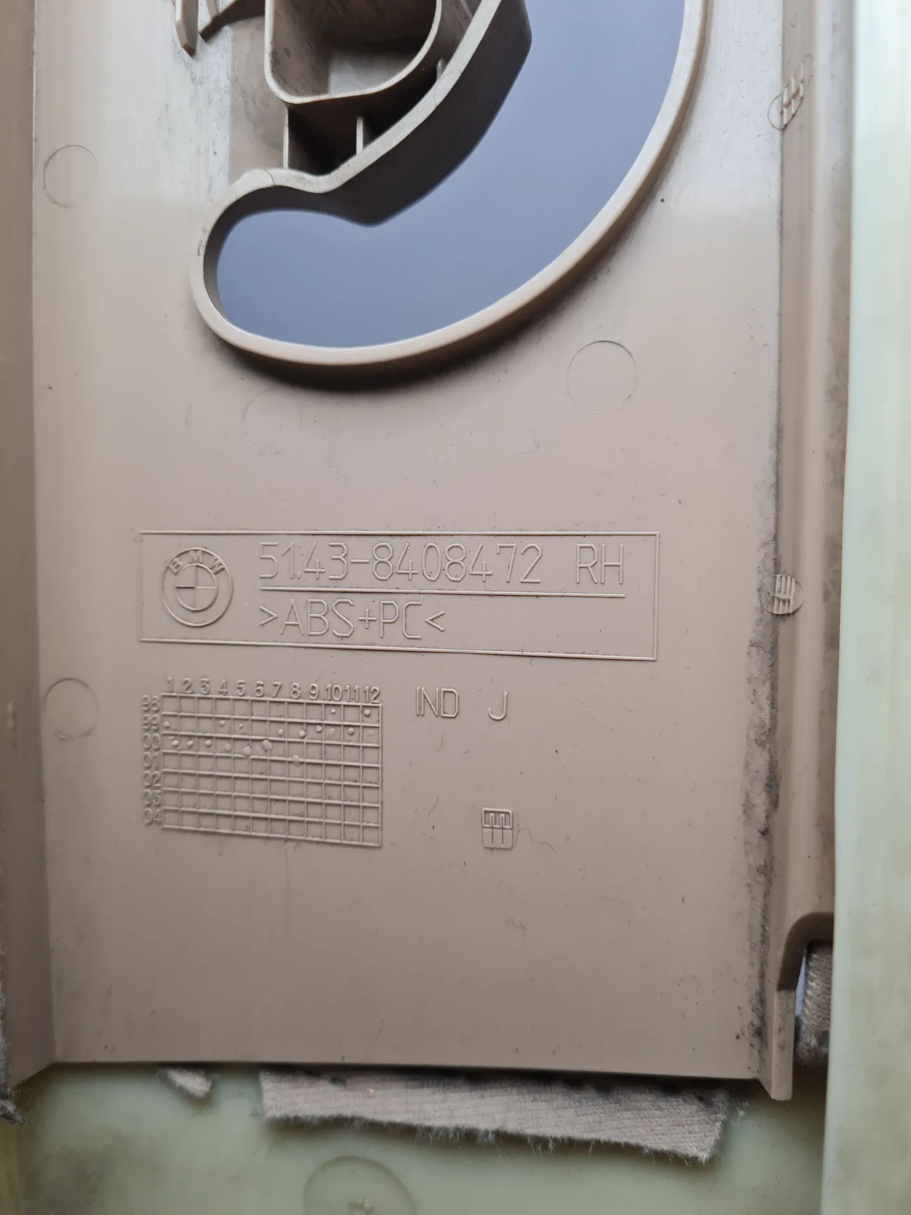 Original BMW X5 (E53) Säulenverkleidung Rechts 8408472