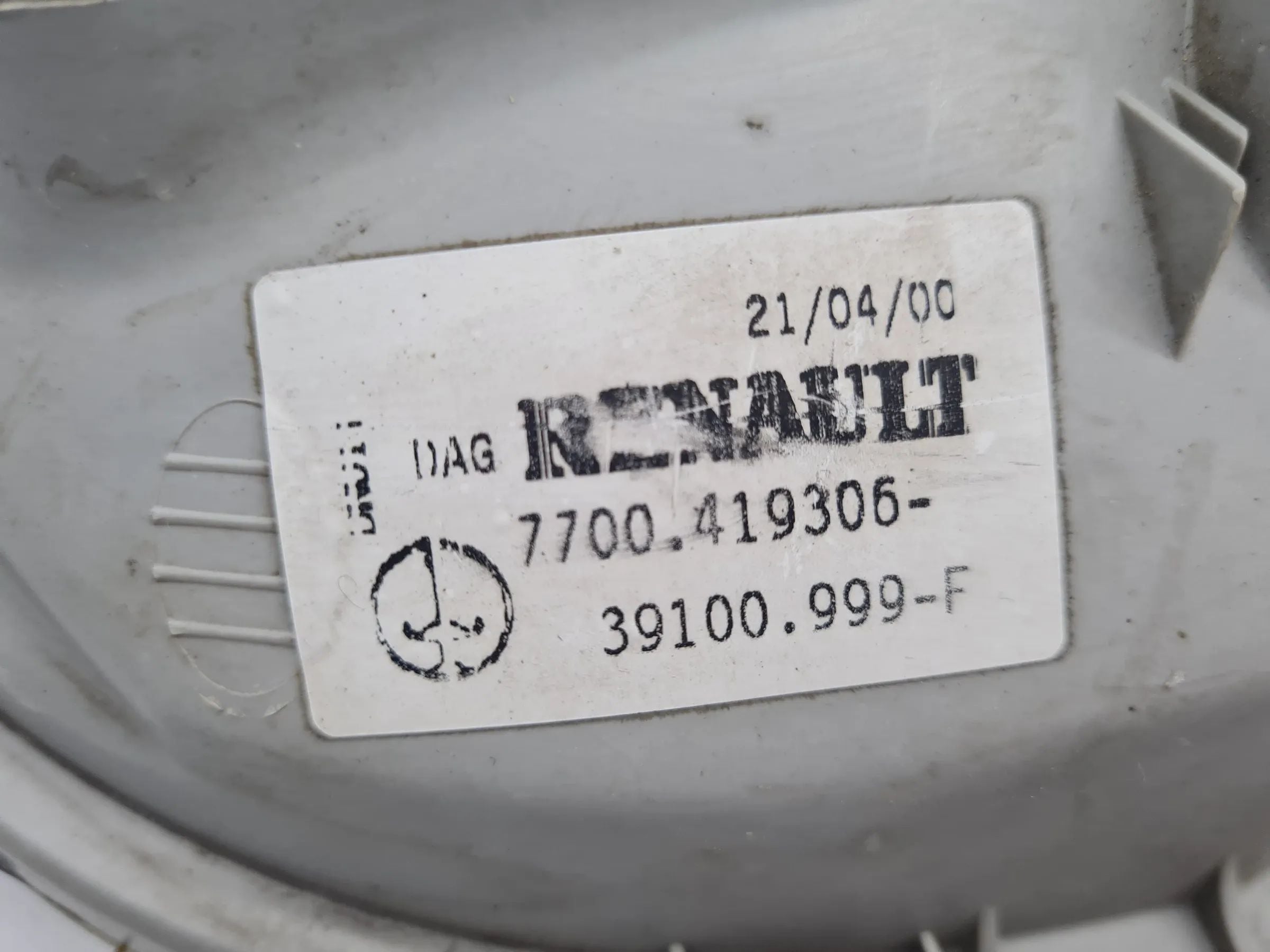 Original Renault Twingo I 1 (C06) Scheinwerfer Rechts (Glas) 7700419306