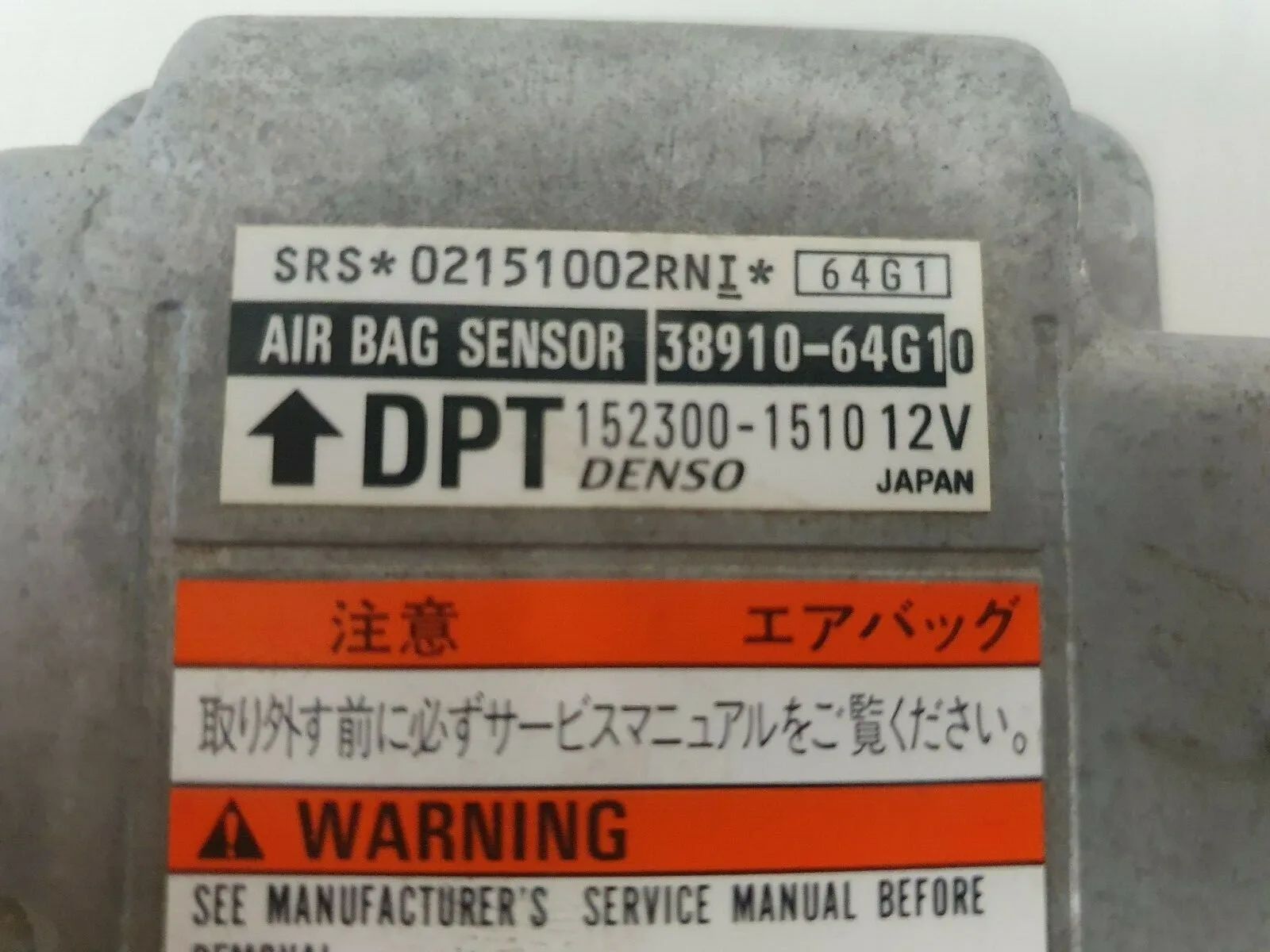 3891064G10 38910-64G10 152300-1510 Airbag control unit Suzuki 