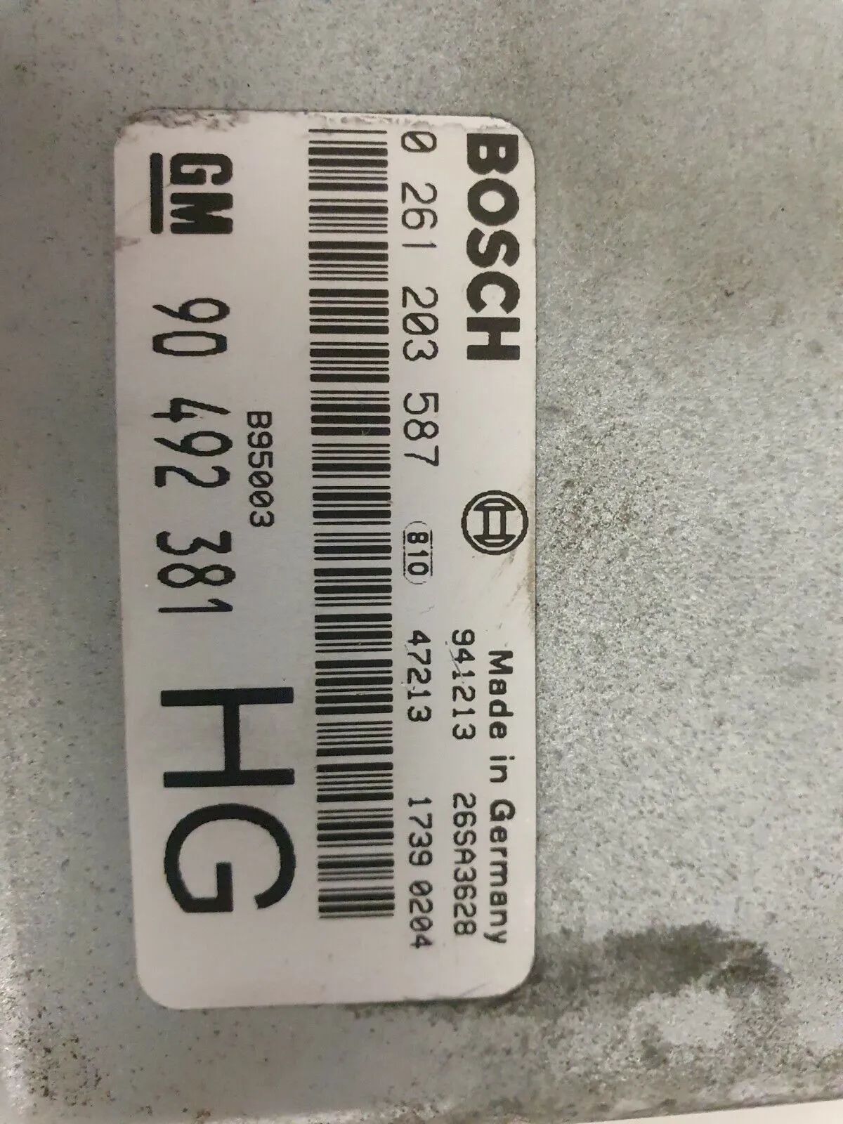 original Motorsteuergerät Steuergerät Opel Omega B 2,0L 90492381 0201203587