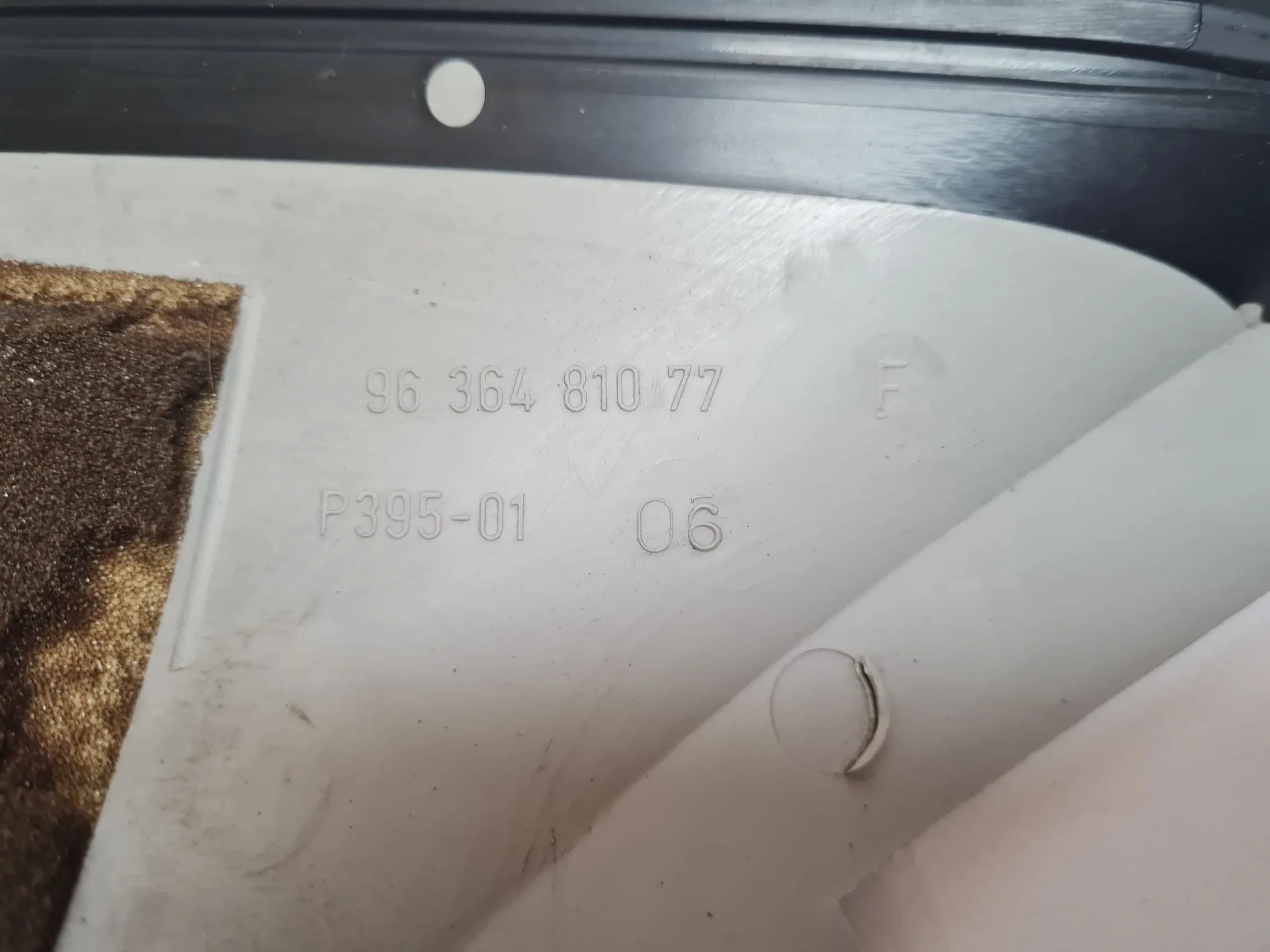 Original Peugeot 206 CC (2D) A-Säule Verkleidung Rechts 9644330777