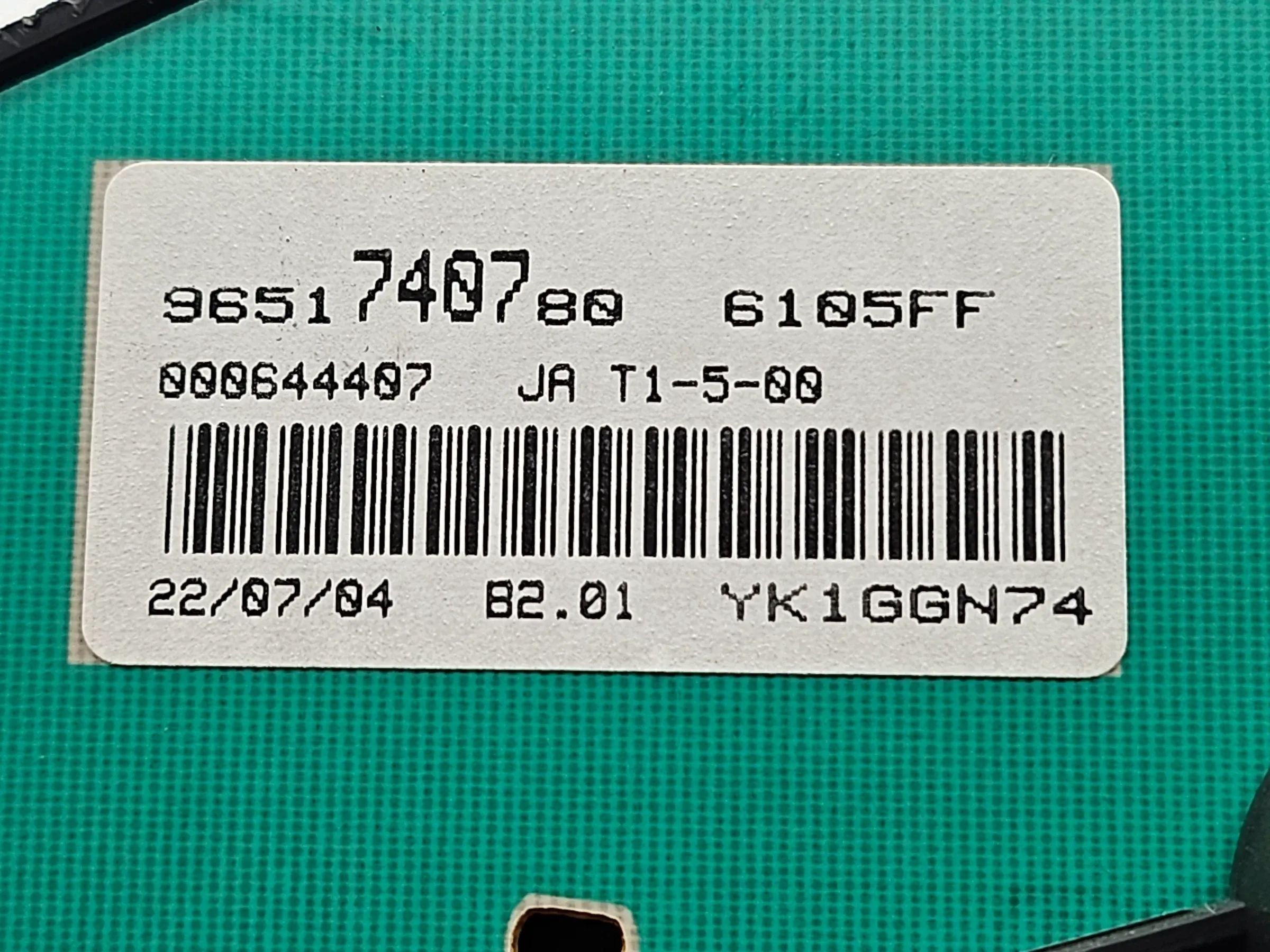 Пежо 206 CC 110 2KFX/2NFZ Кабриолет Панель приборов Тахометр Jaeger