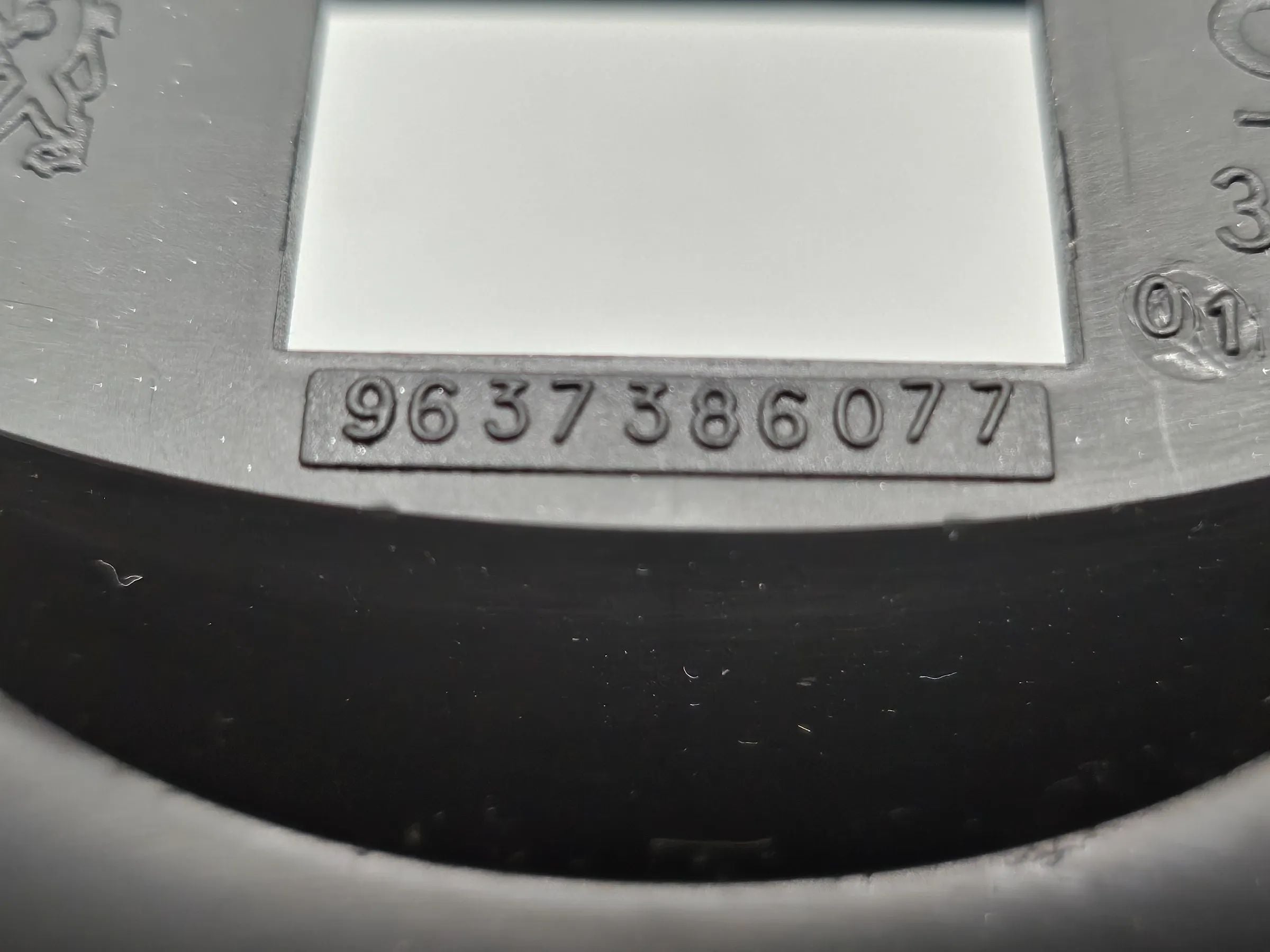 Original PEUGEOT 206CC Abdeckung Verkleidung Anzeige Display 9637386077