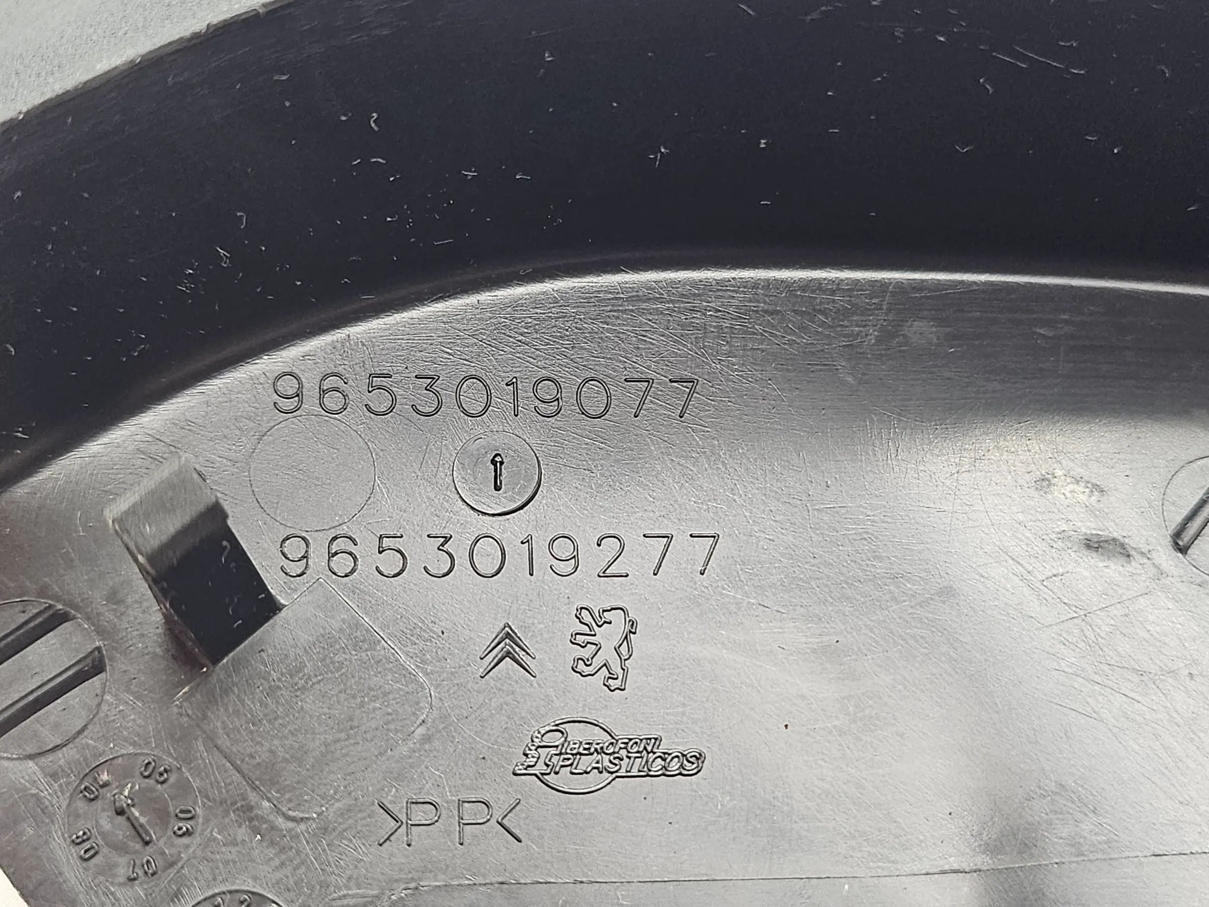 Peugeot 206 CC Blende Verkleidung Aussenspiegel links 9653019077
