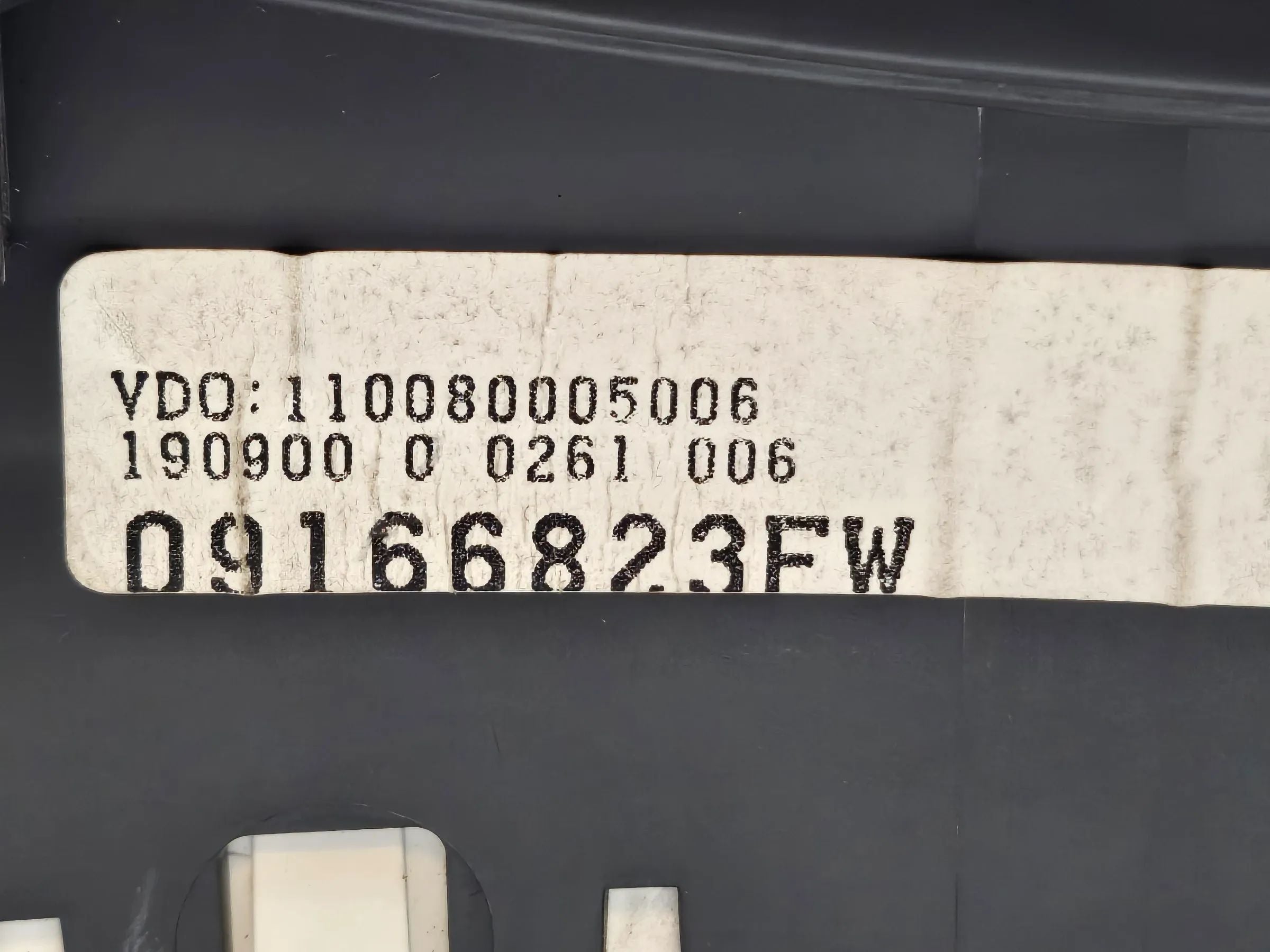 Opel Corsa C 1,2  2001 VDO Tacho Kombiinstrument 09166823FW  Nicht Entheiratet