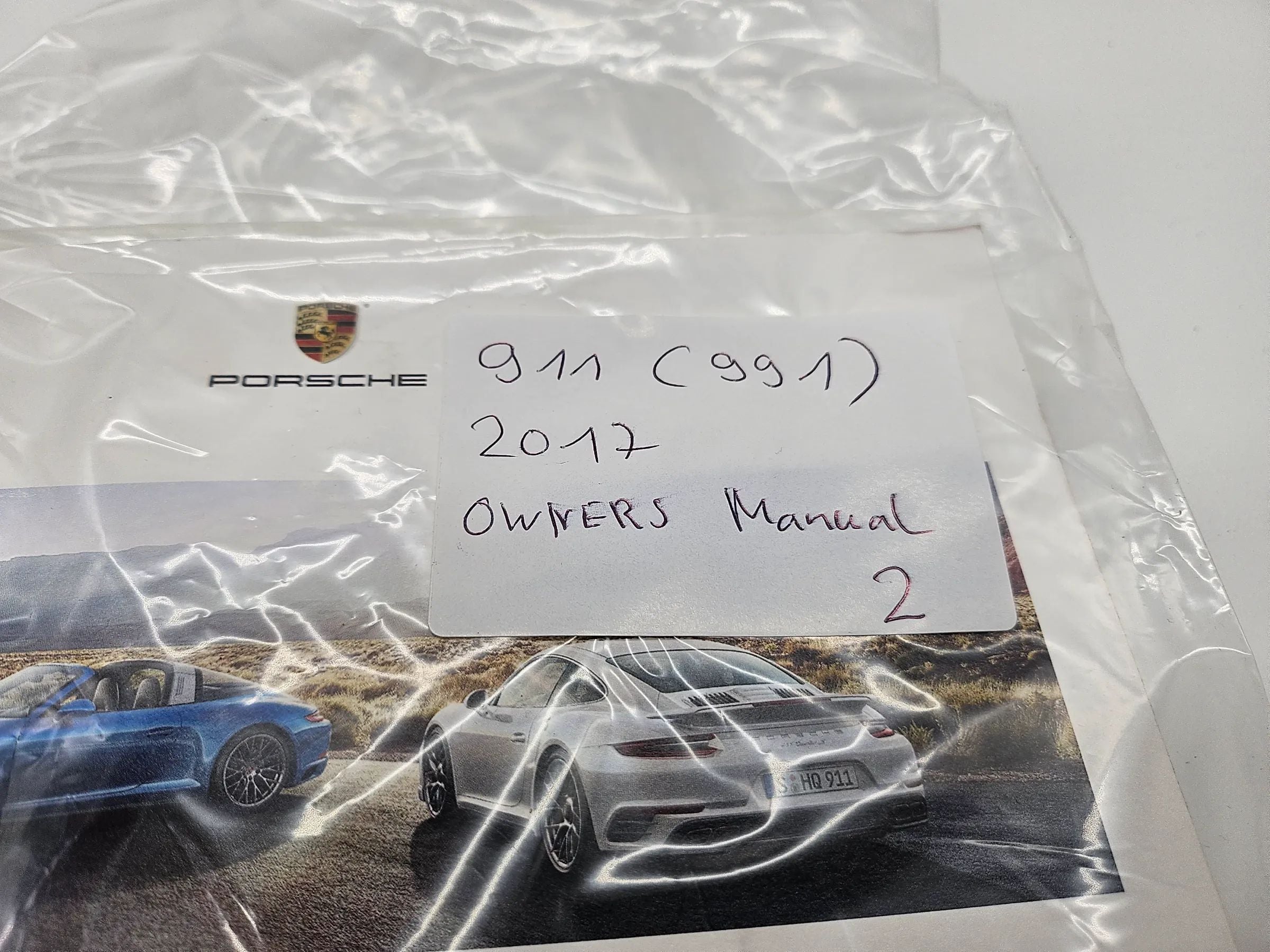 PORSCHE 911 CARRERA  911 TARGA  2017 Typ 991 Betriebsanleitung englisch