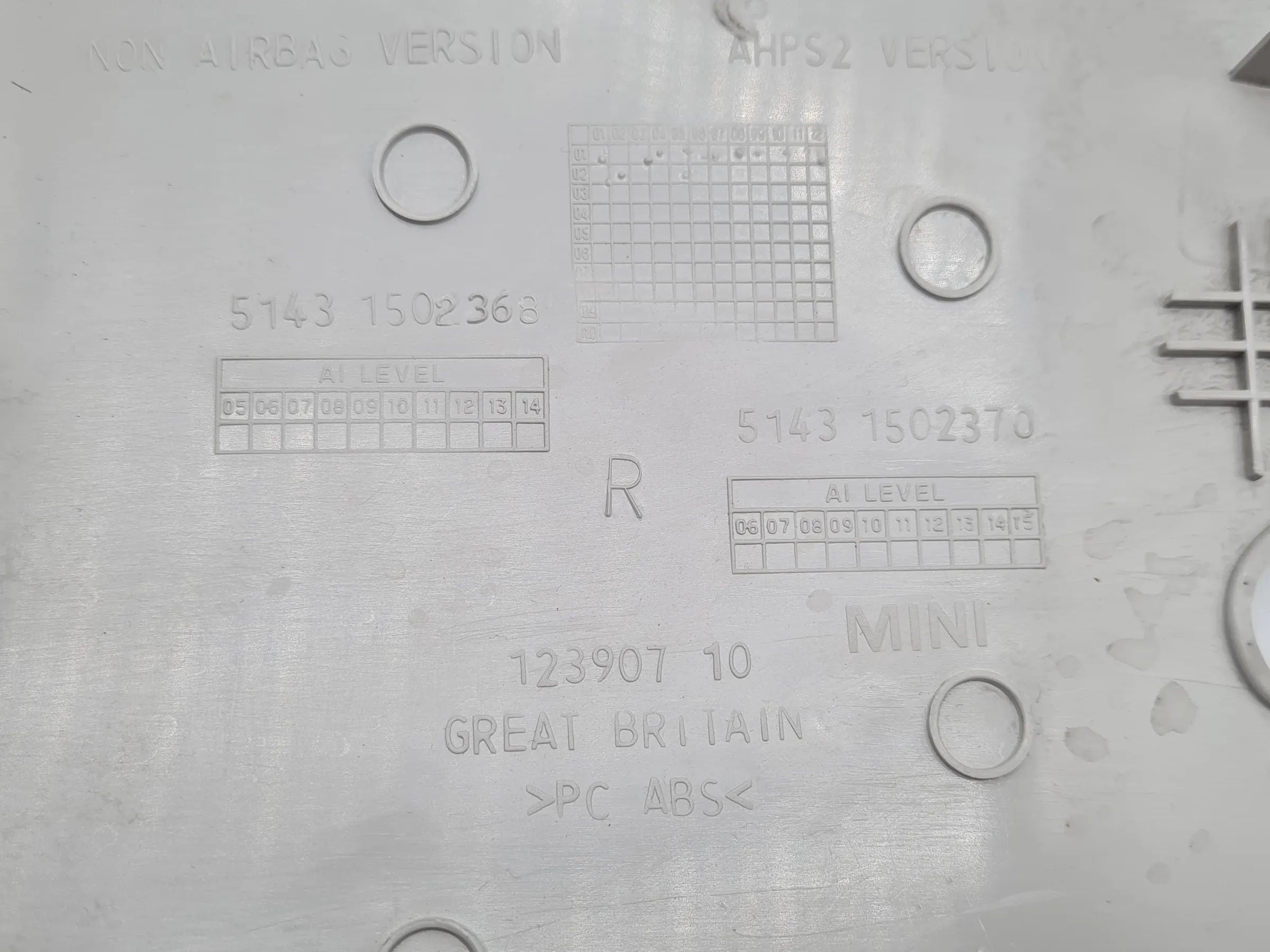 Original Mini One (R50/R53) C-Säule Verkleidung Blende Rechts 51.43-1502370