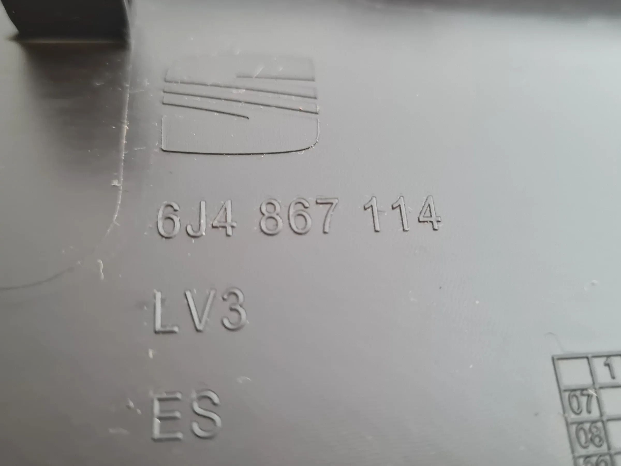 Seat Ibiza IV 6J5/6P1 Armauflage Türverkleidung Rechts Vorne 6J4867114 (Orig)