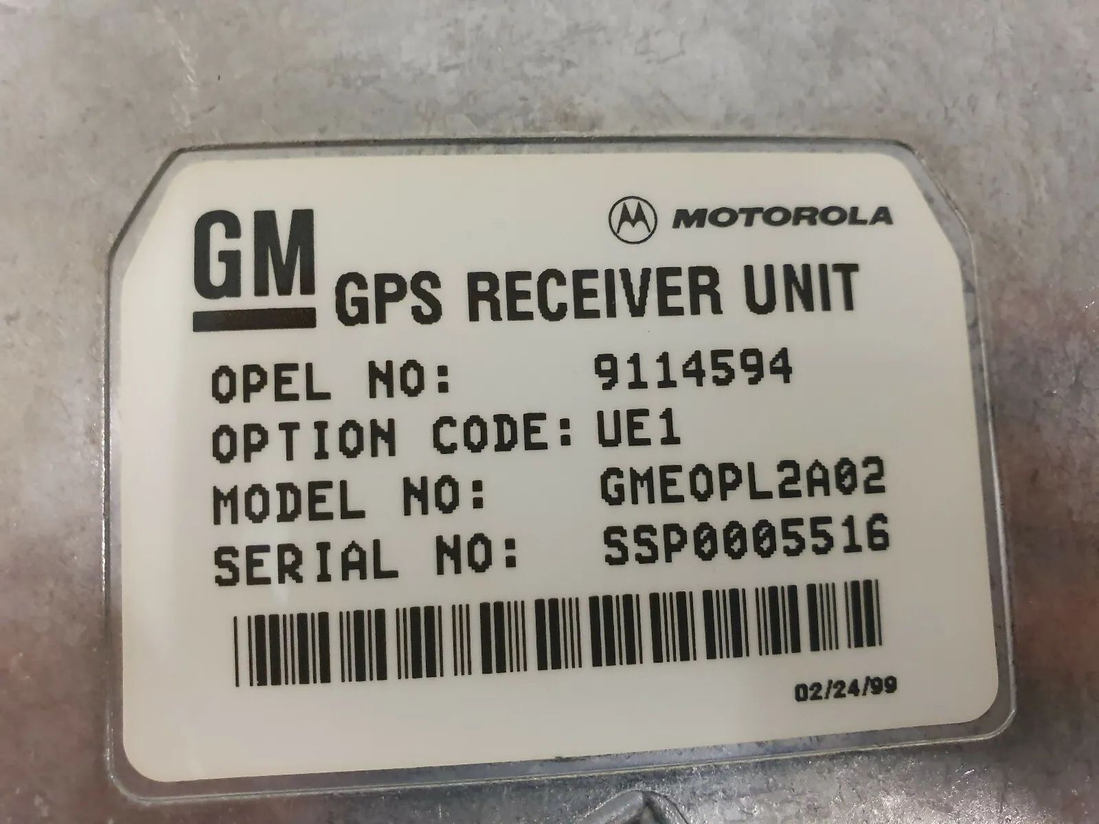 純正オペルオメガB GPSステアゲルエート受信機 9114594