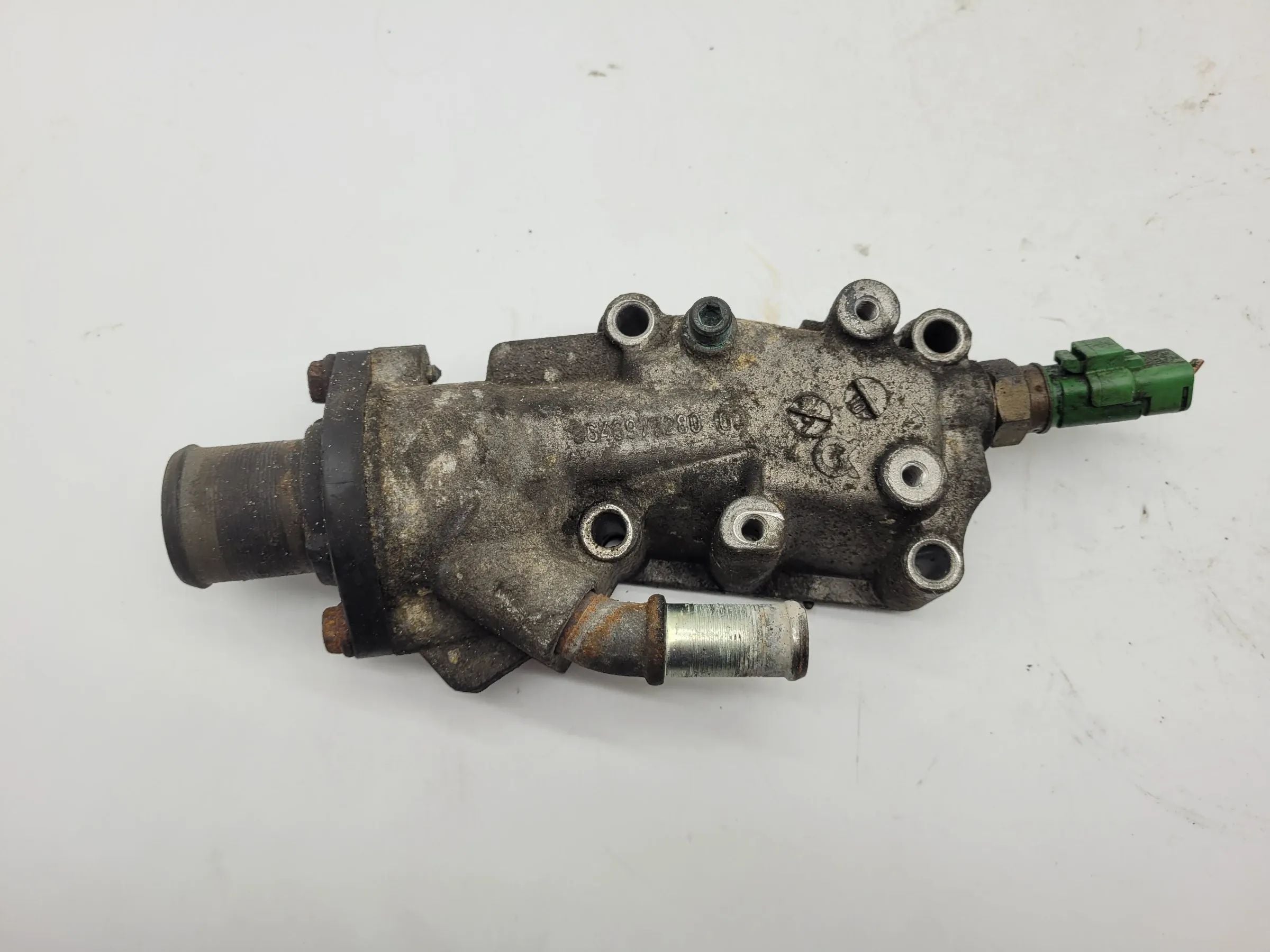 ของแท้ Peugeot 206 CC (2D) ตัวควบคุมอุณหภูมิน้ำหล่อเย็น ฝาครอบเทอร์โมสตัท 9646977280