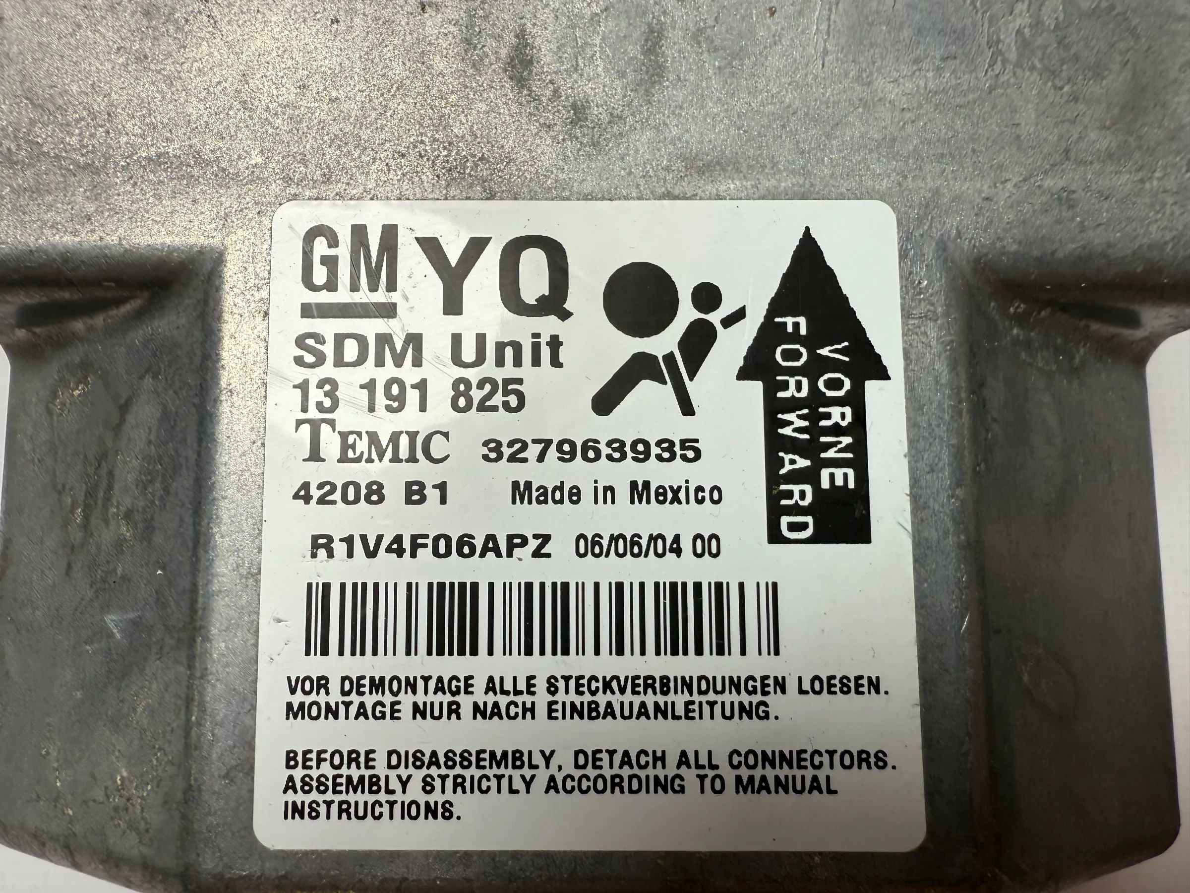 Centralita airbag original Opel Astra H / Corsa 327963935 / 13191825