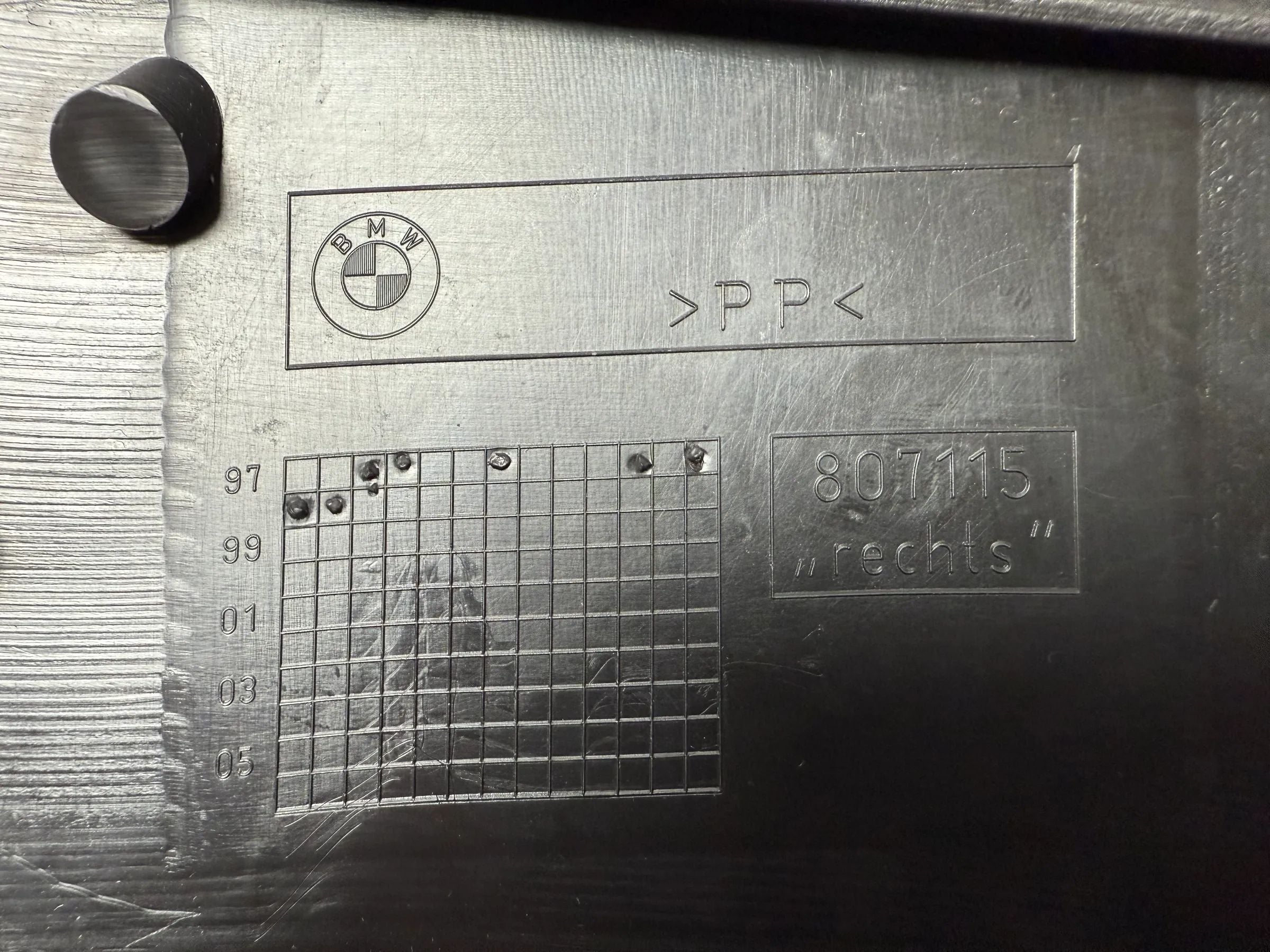 Orijinal BMW E 36 Kompakt Yan Yastık Gerçek Siyah Deri 8189860 / 807115