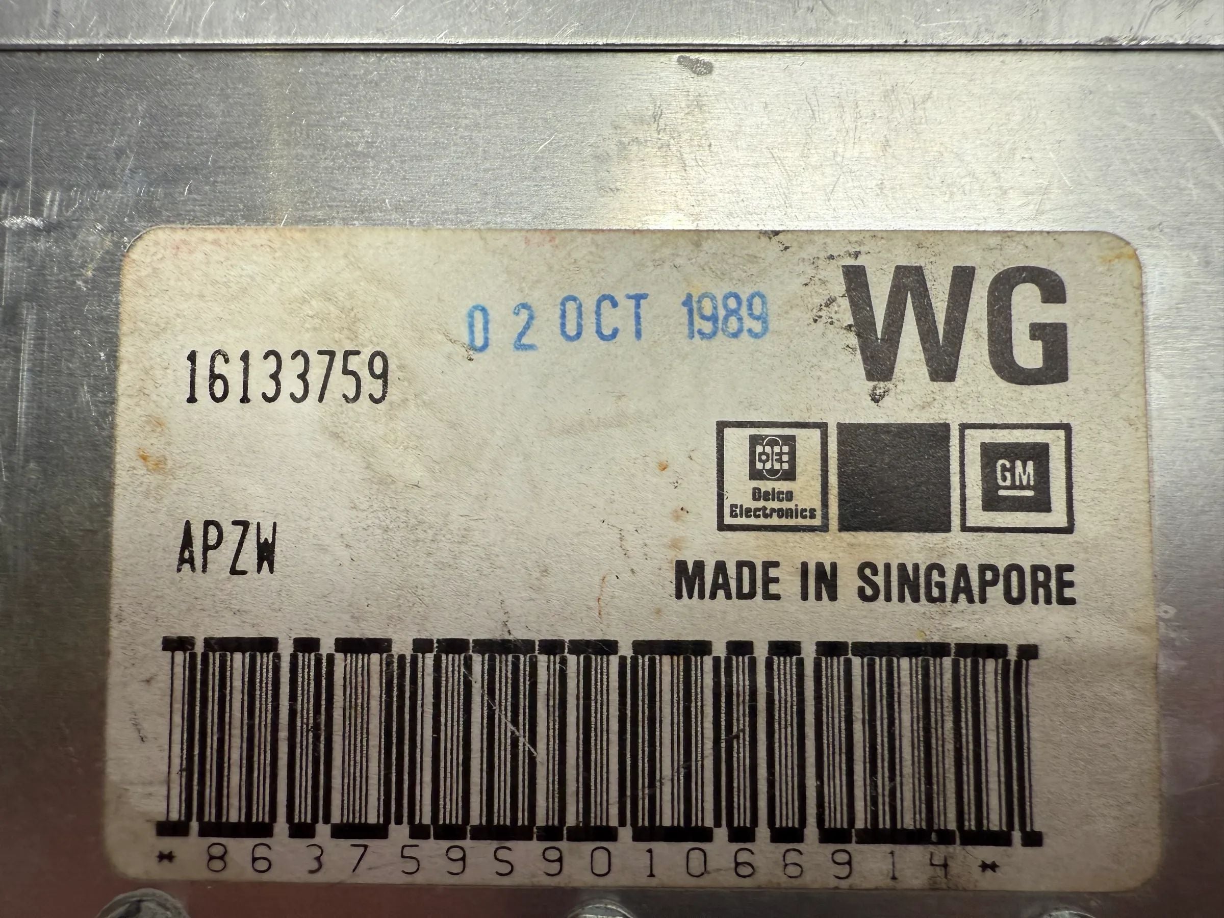 Origineel Opel Vectra (89-95) 1.6i Motorbesturing, ECU 16133759