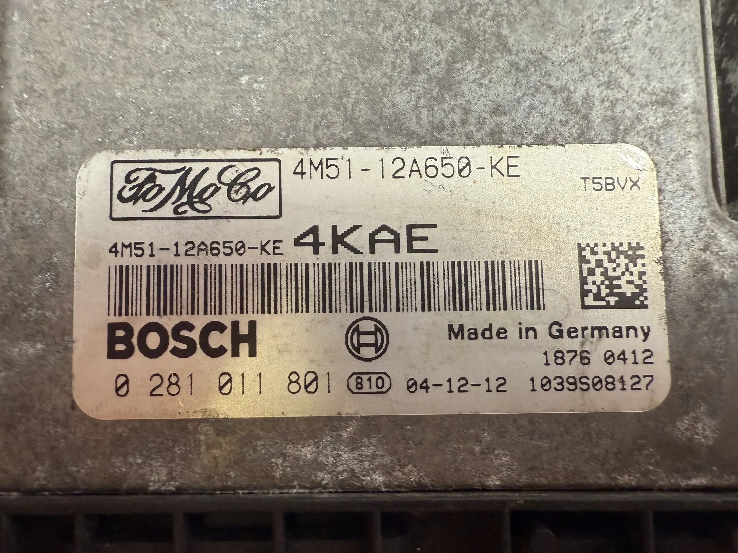 Genuine Ford Focus MK2 1.6 TDCi Engine Control Unit 0281011801 4M51-12A650-KE 