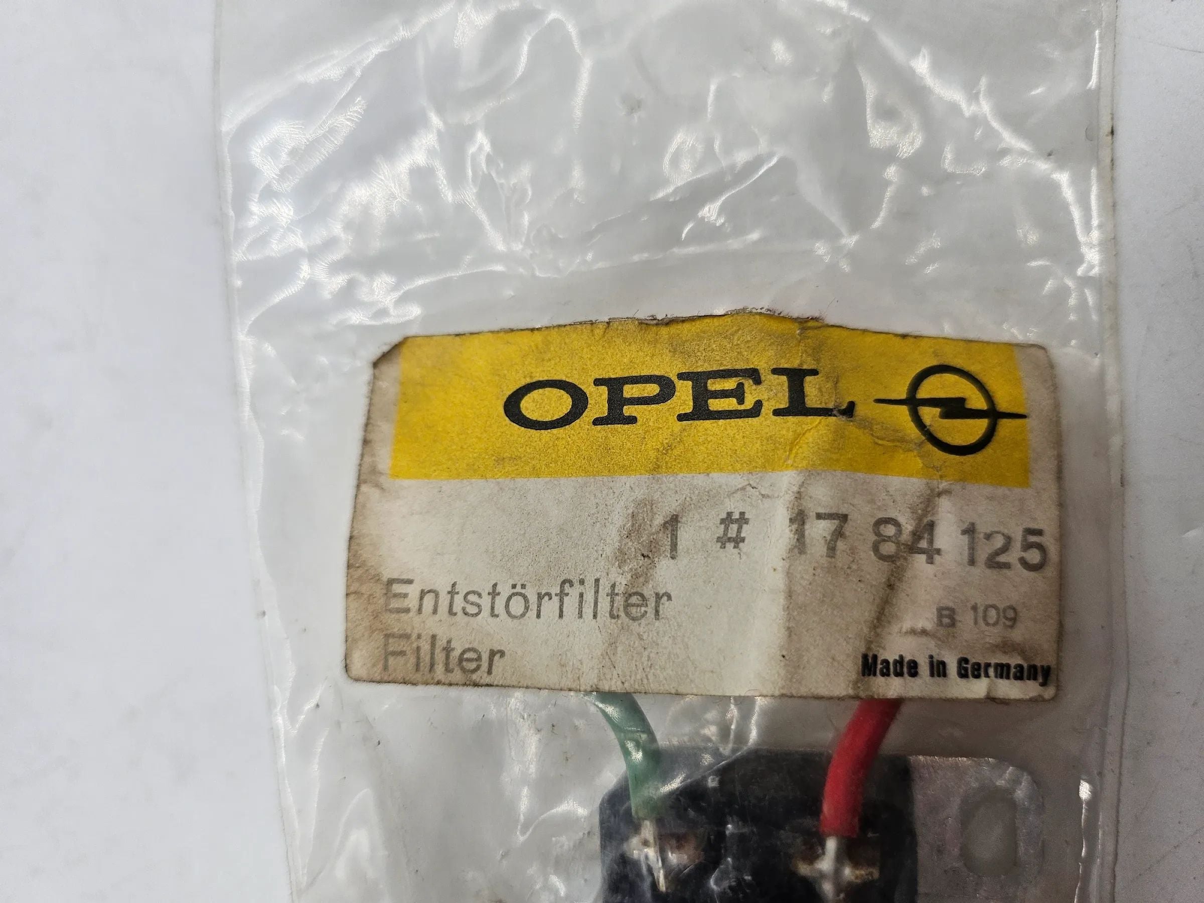 Оригинальный опель гаситель помех мотор стеклоочистителя 1784125 NOS для Аскона и Манта А ОРИГИНАЛ НОВЫЙ