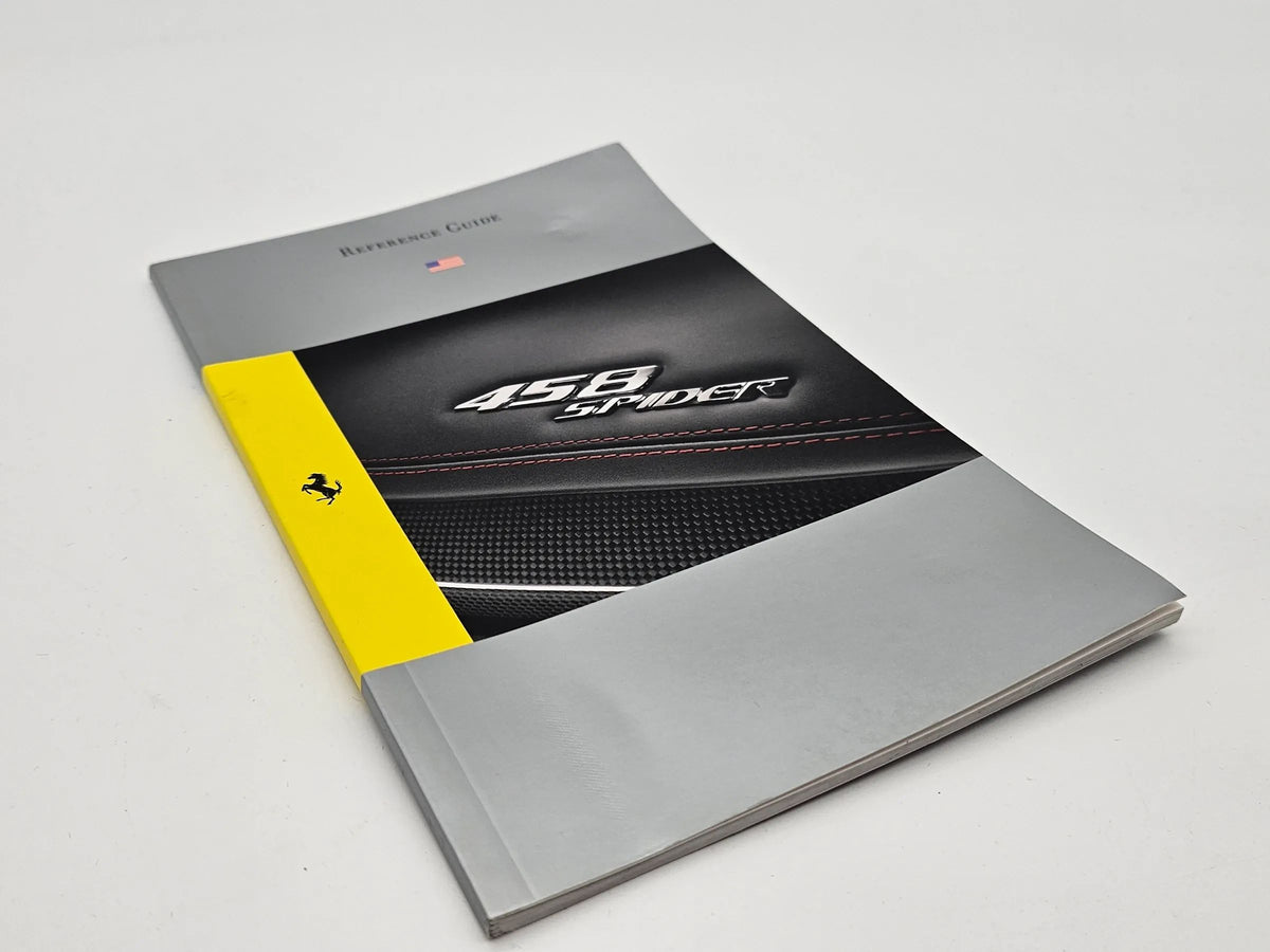 Original Ferrari 458 Spider Reference Guide Handbuch englisch  Stand 06/2013