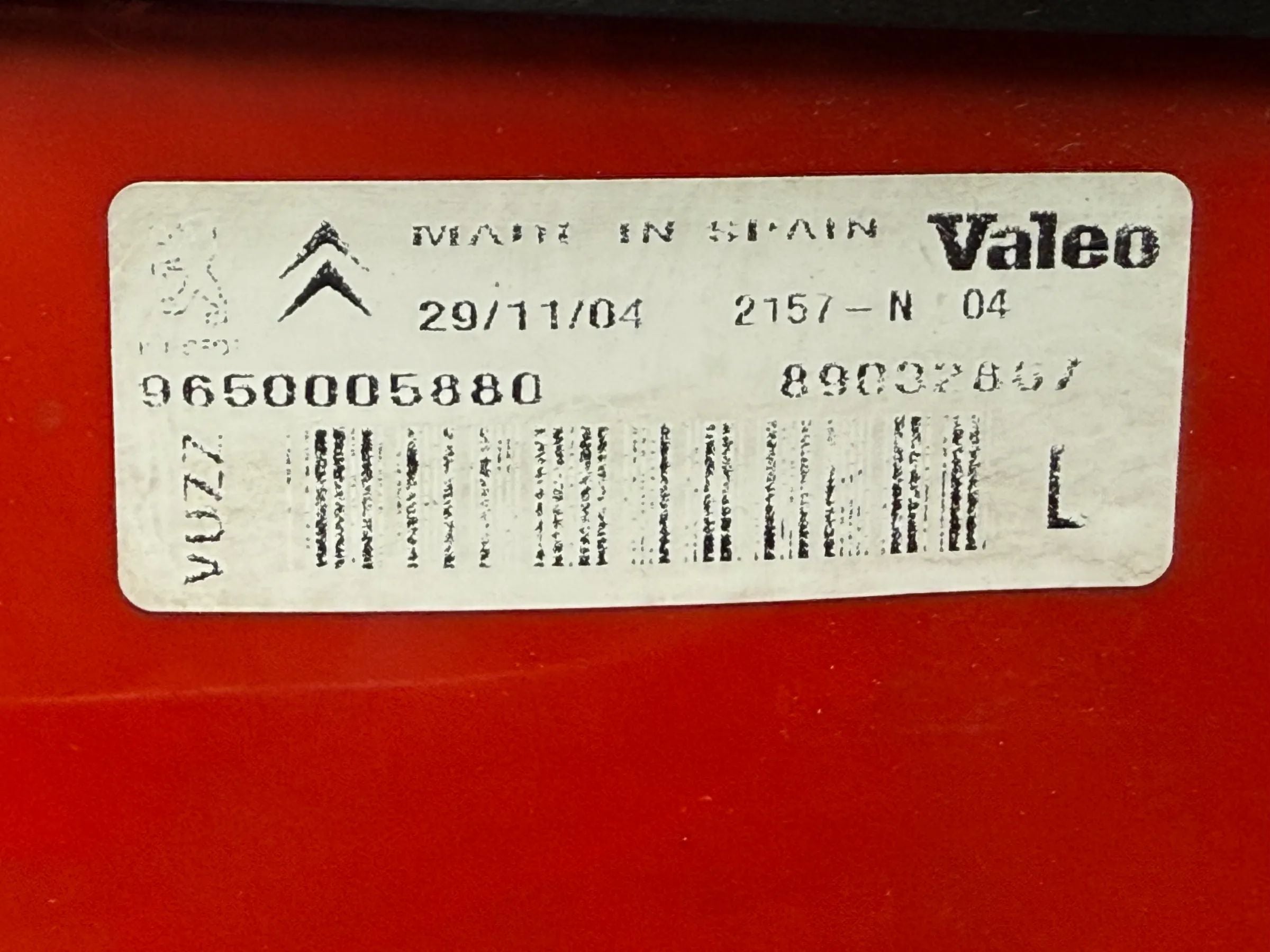 Oryginalna lewa tylna lampa tyłu Citroen Xsara Picasso N68 9650005880 / 89032867