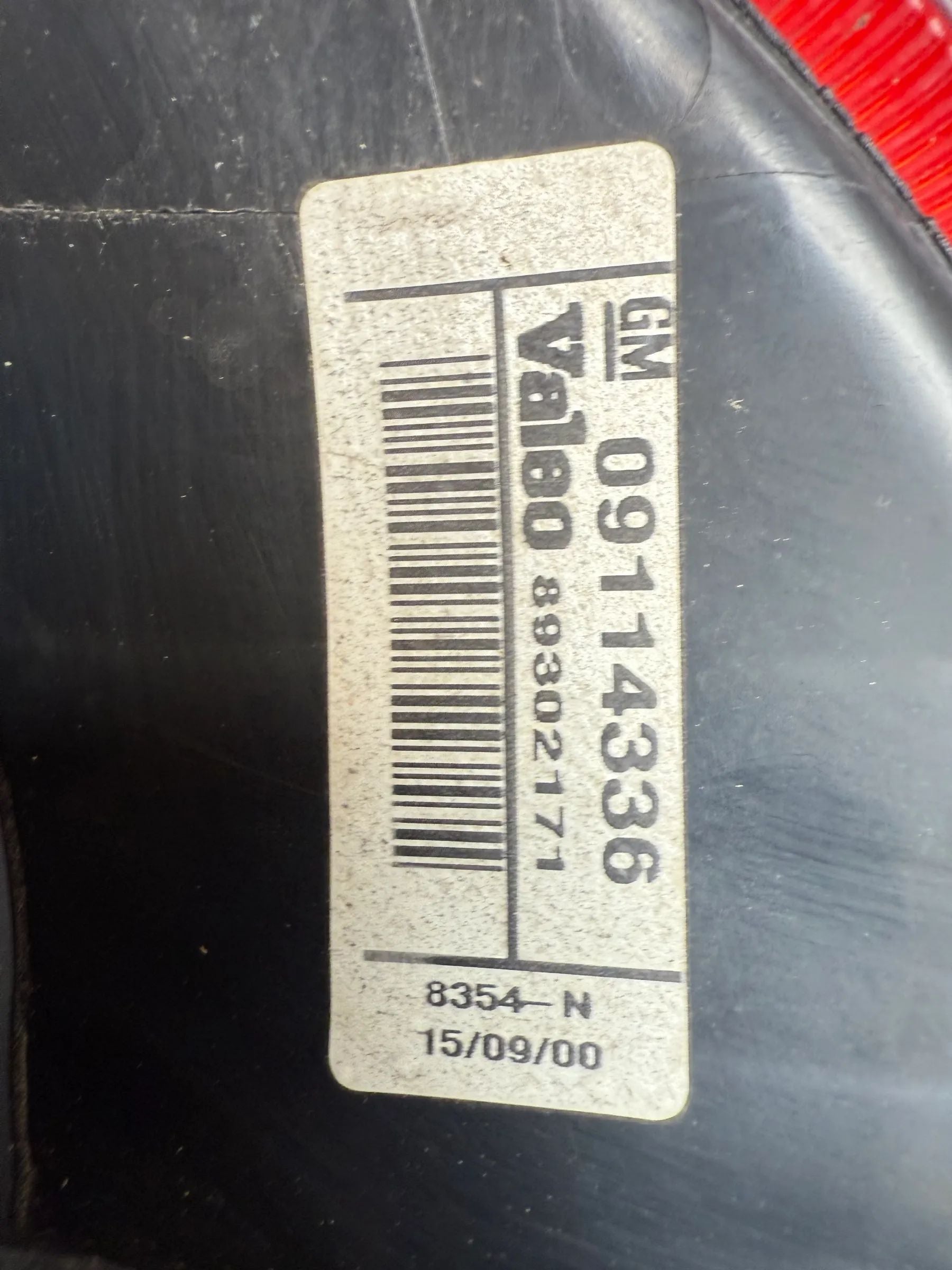 Original Opel Corsa C X01 rear light, left Valeo 09114336 / 89302171 