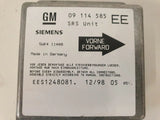 อะไหล่แท้ Opel Corsa B กล่องควบคุมถุงลมนิรภัย เซ็นเซอร์ SIEMENS GM 09114585 EE, 5WK41140B