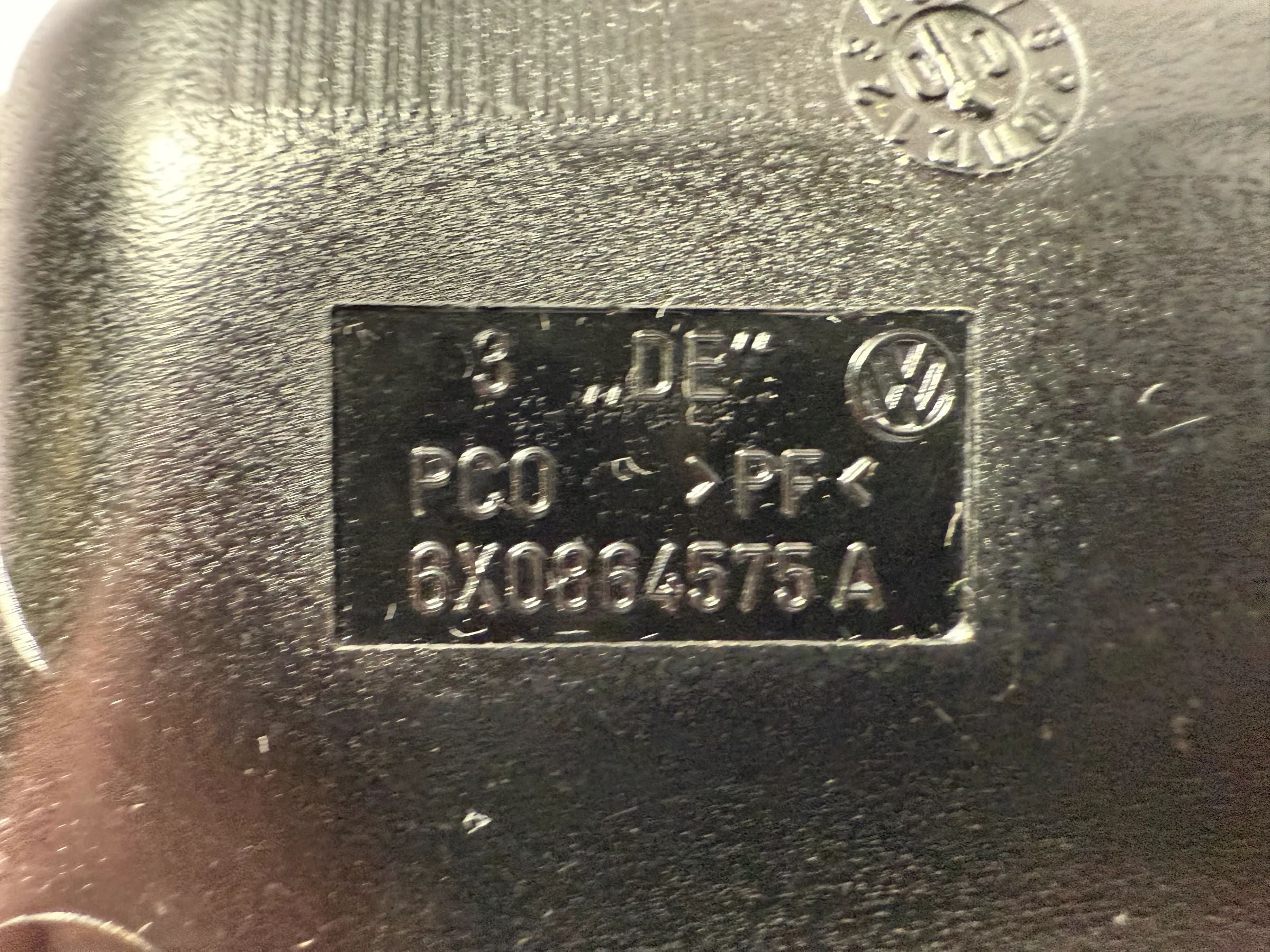 Original VW Lupo 6X ashtray insert front 6X0864575A 