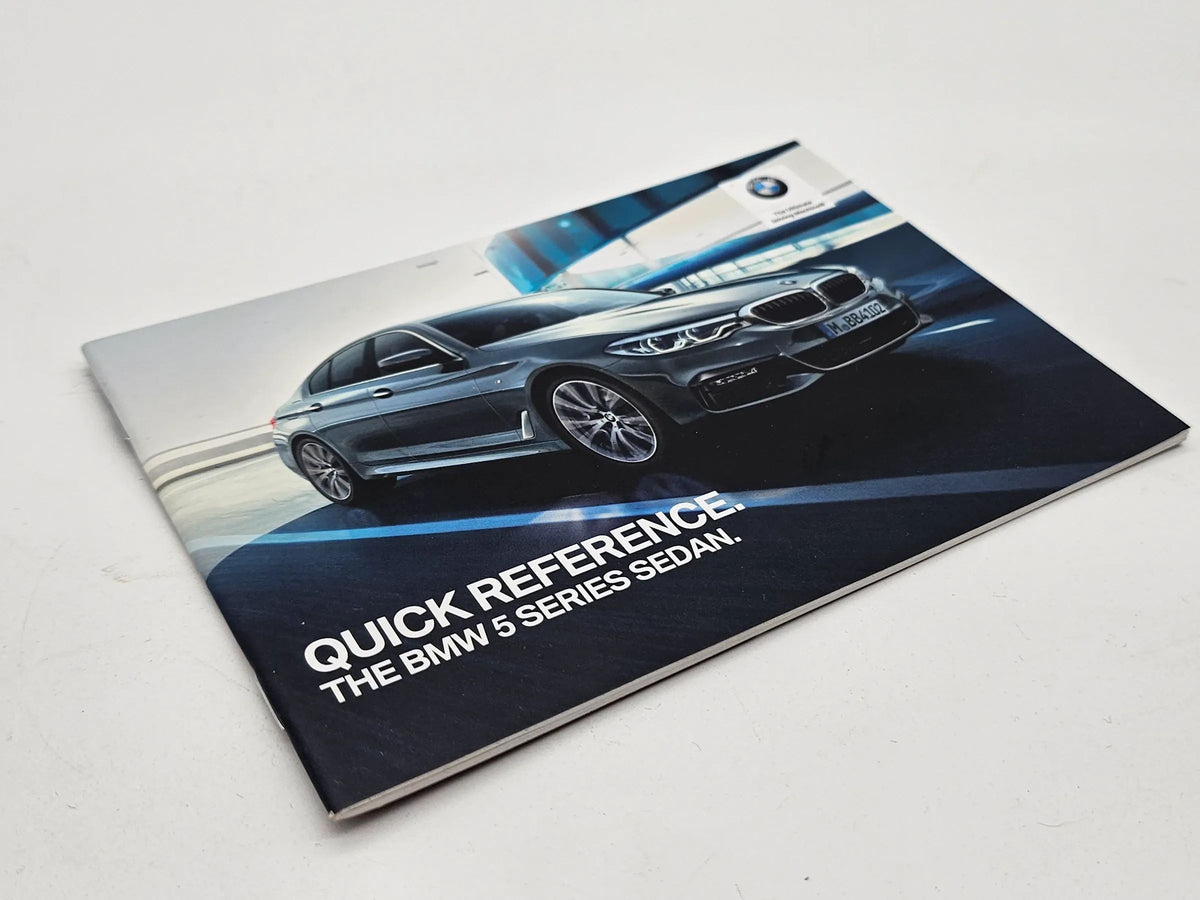 BMW 5 er F90 2018 Schnell Betriebsanleitung Bordbuch Limousine englisch US