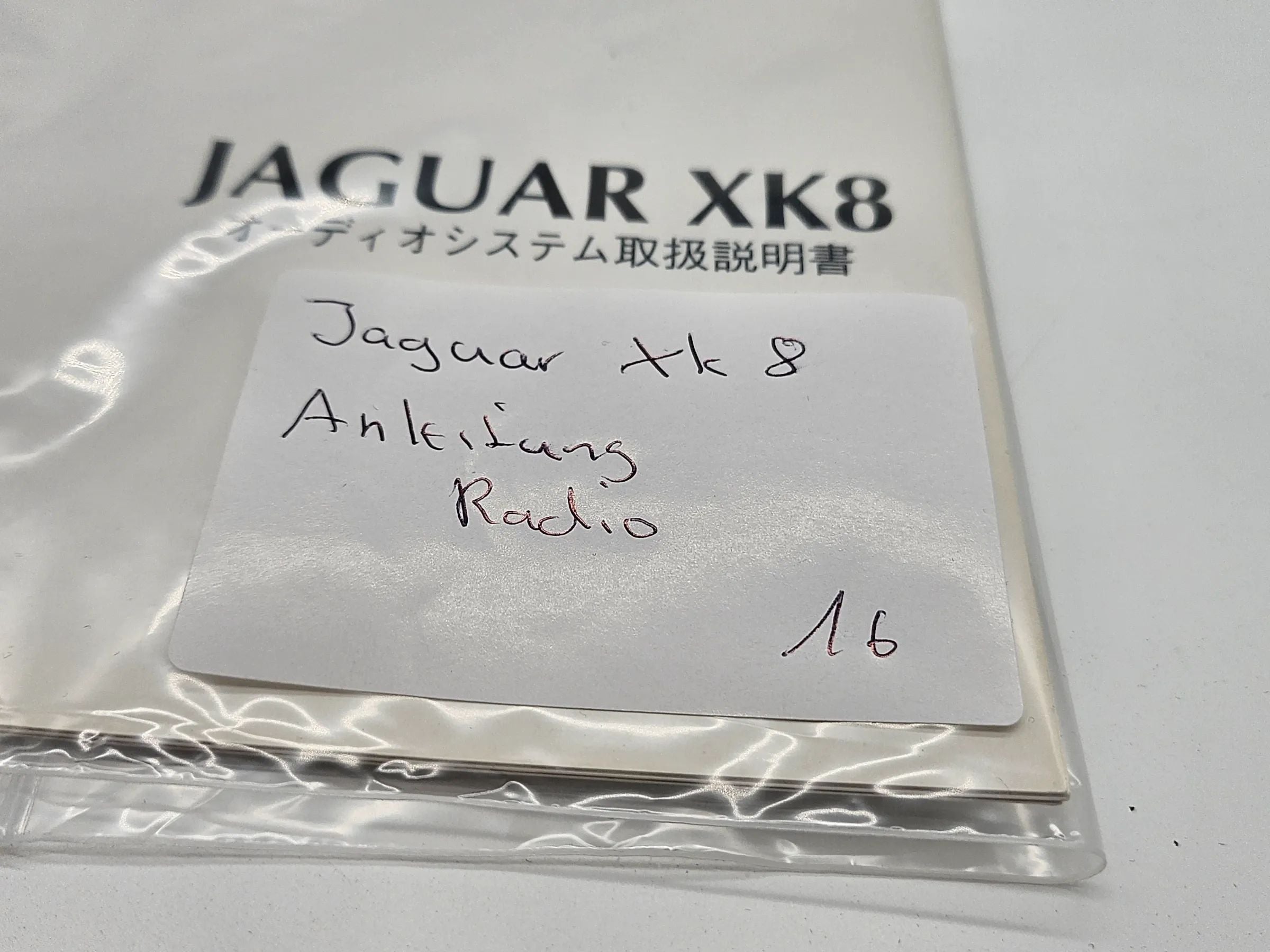 Original Jaguar XK8 Radio Bedienungsanleitung Bordbuch Japanisch
