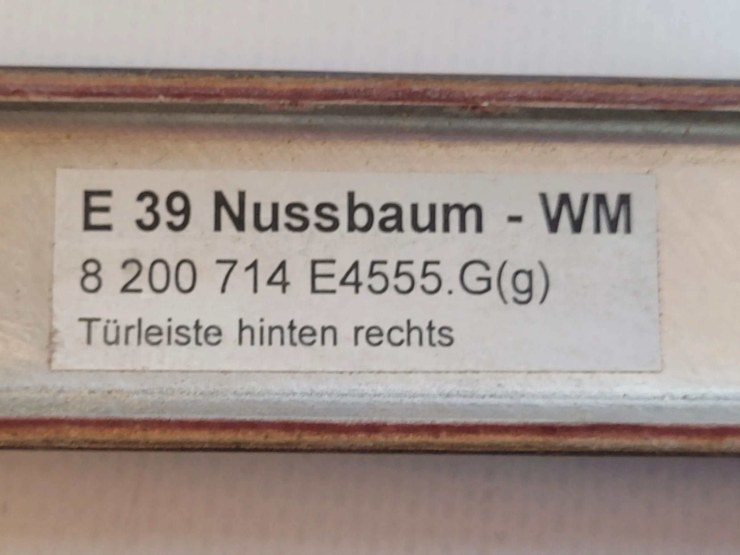 BMW 5er Touring E39 Türleiste Nussbaum Zierleiste Hinten Rechts 8200714