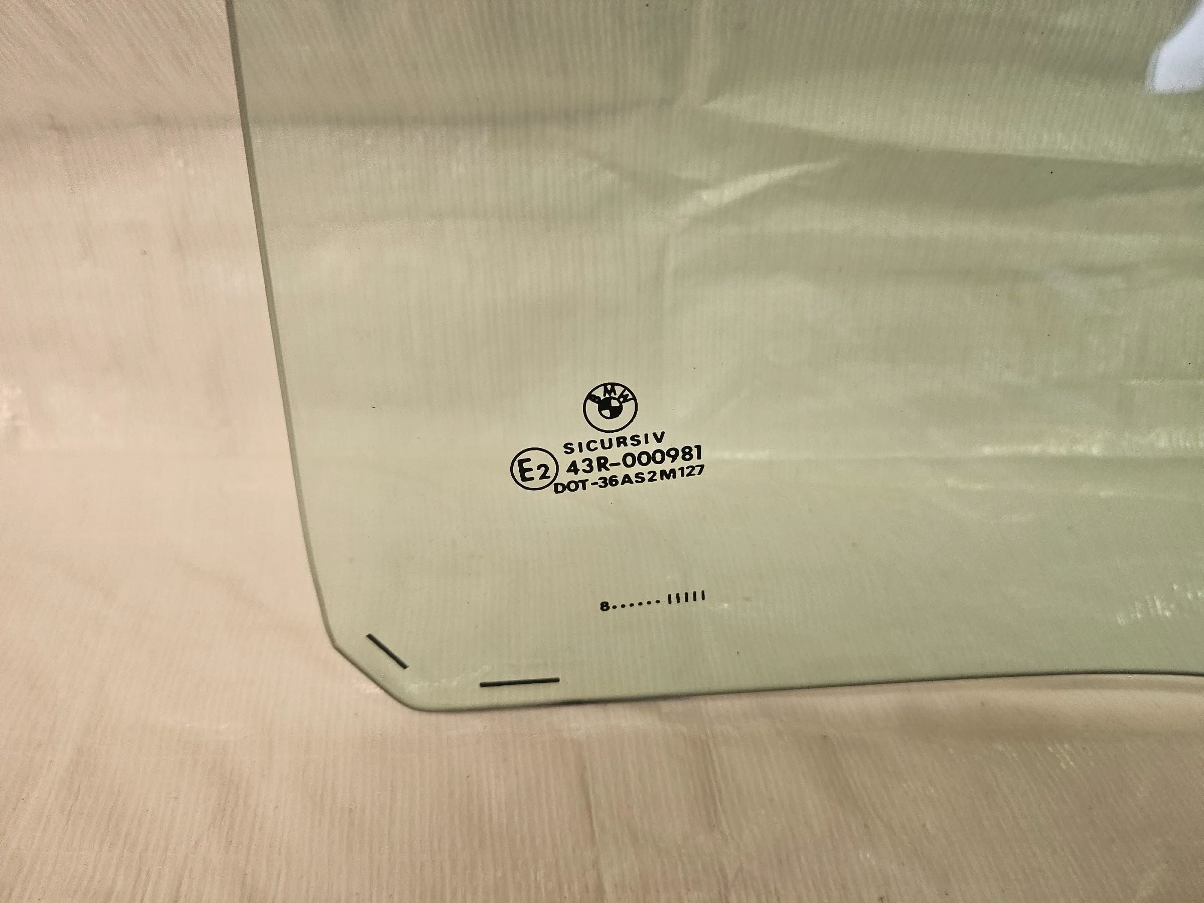 Original BMW 5er (E39) Fensterscheibe Glas Hinten Links DOT-36AS2M127