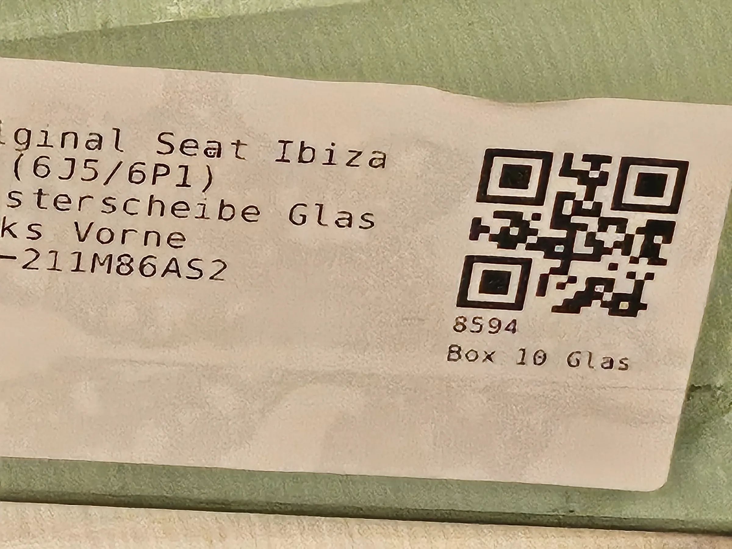 Original Seat Ibiza IV (6J5/6P1) Fensterscheibe Glas Links Vorne DOT-211M86AS2