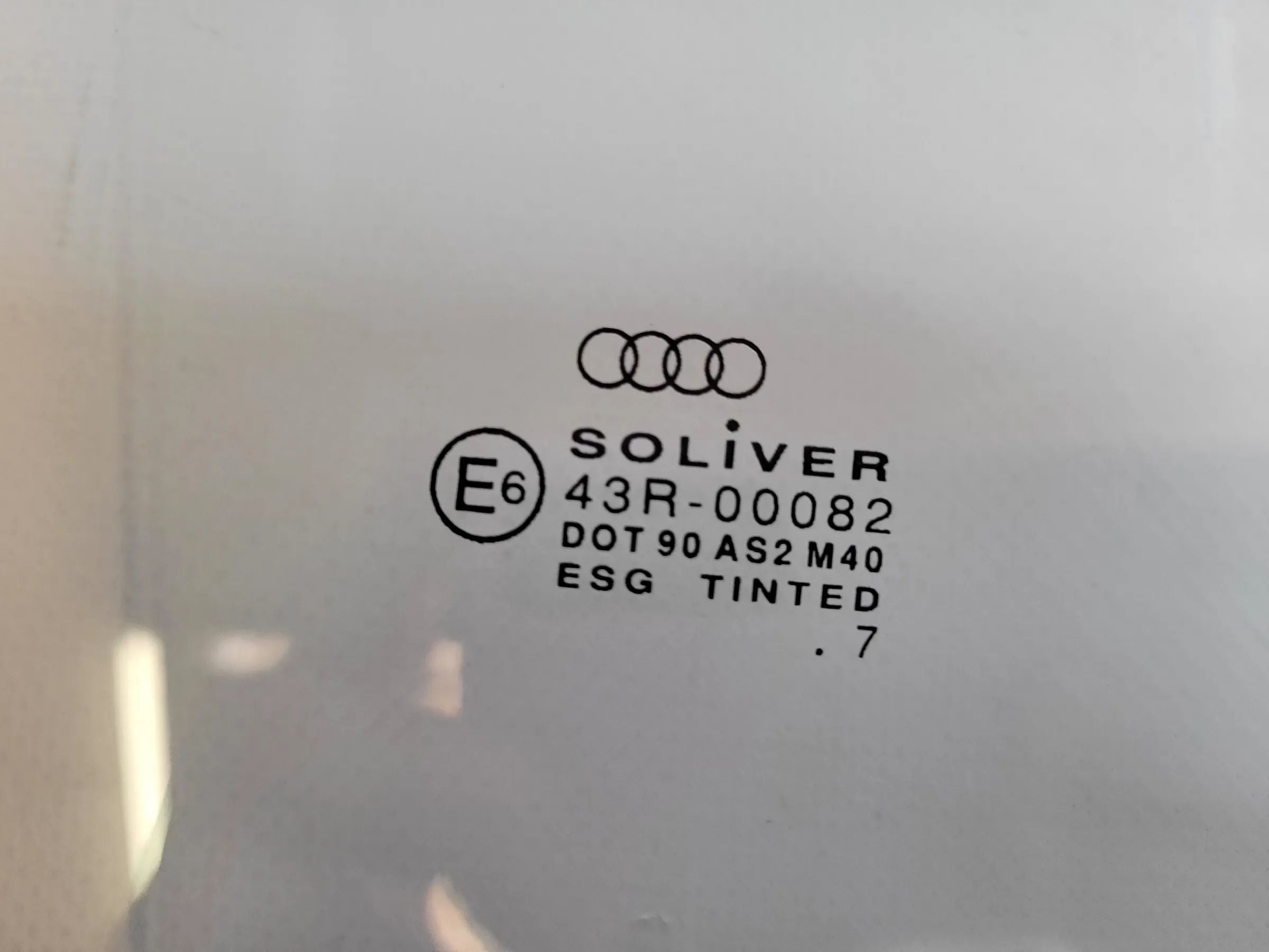 Original Audi A6 4B2/4B4 Fensterscheibe Türscheibe Vorne Rechts 43R-00082