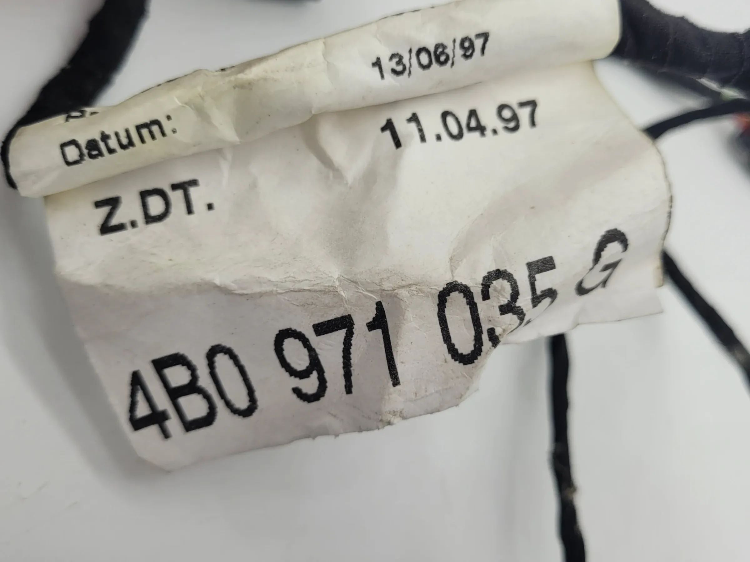 Original Audi A6 (4B2/4B4) Türkabelbaum Tür Hinten 4B0971035G