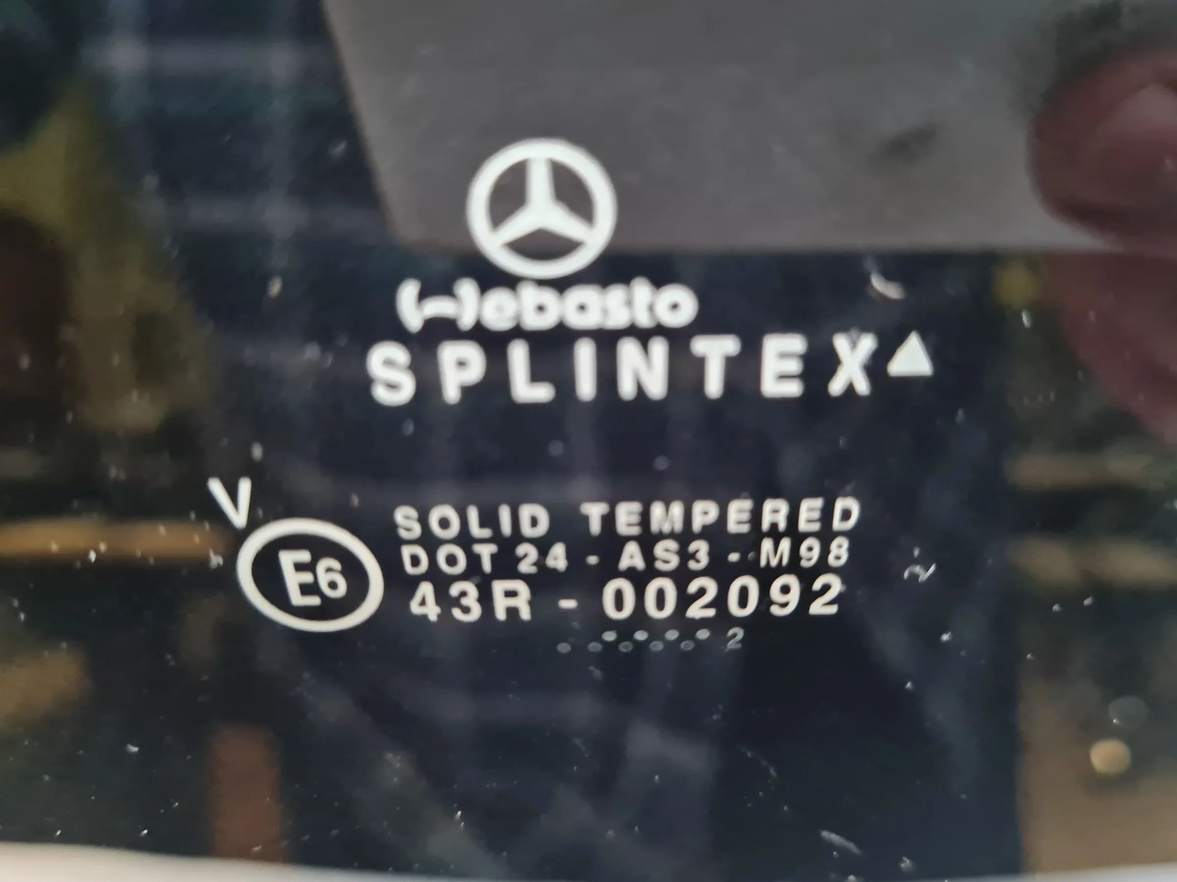 Original Mercedes-Benz C-Klasse (W203) Panorama Schiebedach Glas A2037800036