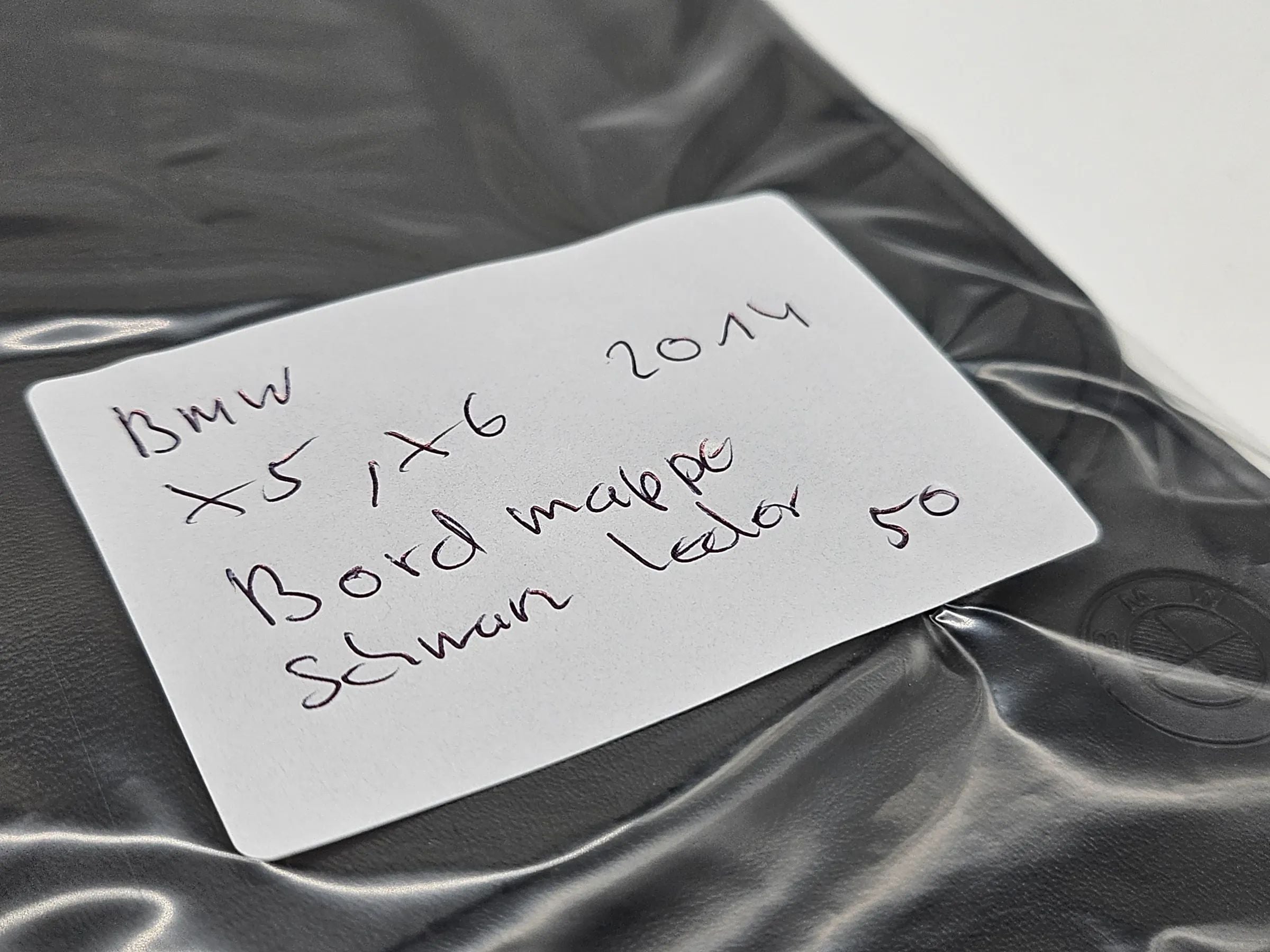 Original BMW X5 F15  X6 2015  Bordmappe Leder schwarz