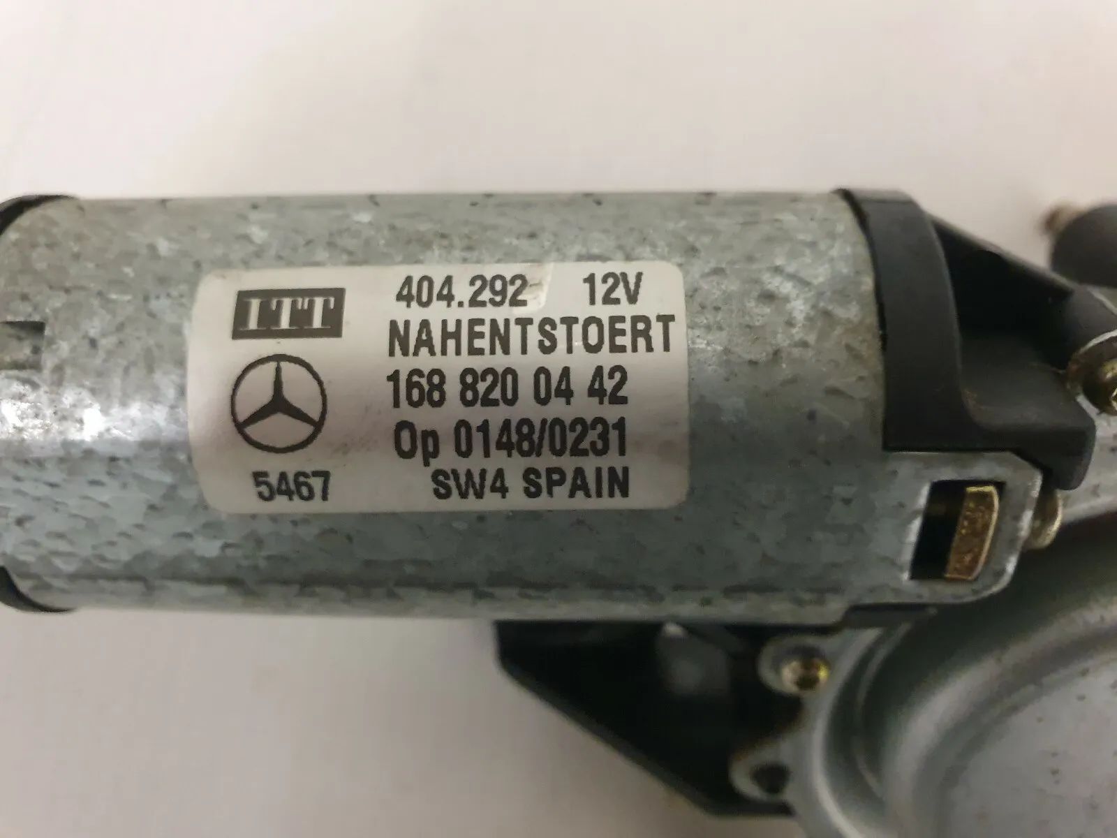Moteur d'essuie-glace arrière MERCEDES A-Klasse W168 1688200442 orig