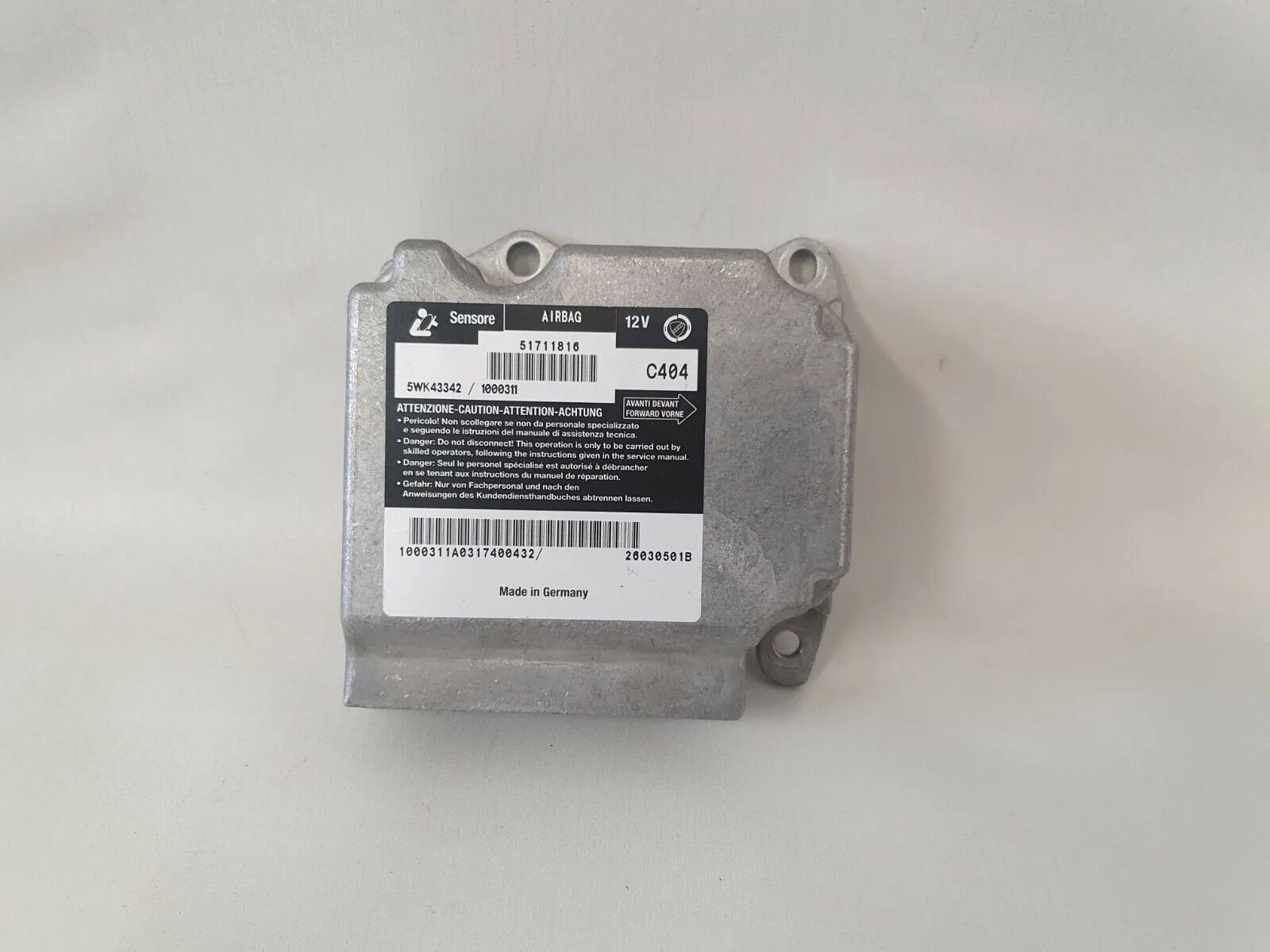 unité de commande d'airbag d'origine 5WK43342 51711816 Fiat Stilo Multi Wagon 1.6 16V