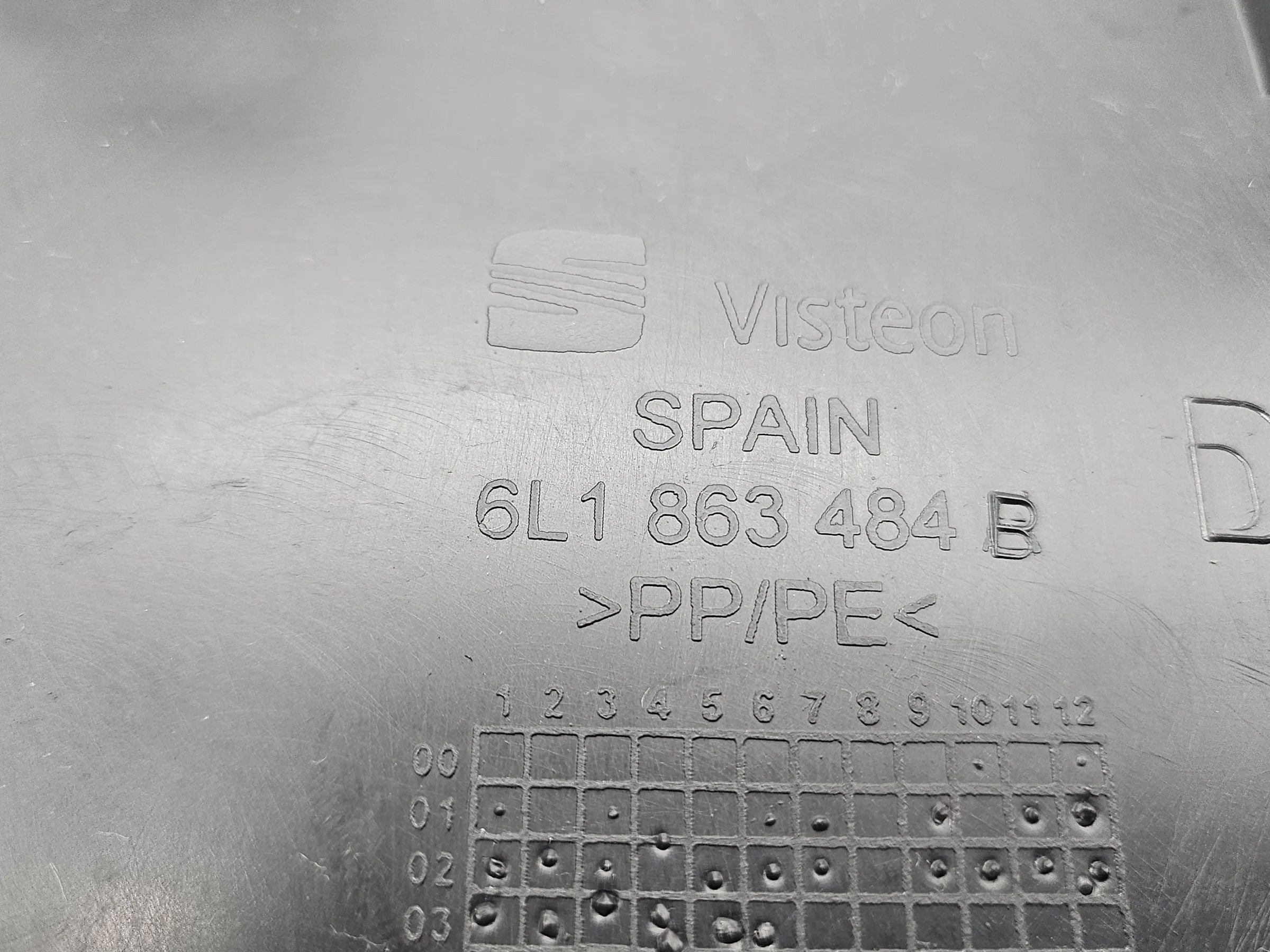 Seat Ibiza 6L Fußraumverkleidung Abdeckung A Säule Verkleidung rechts 1863484B