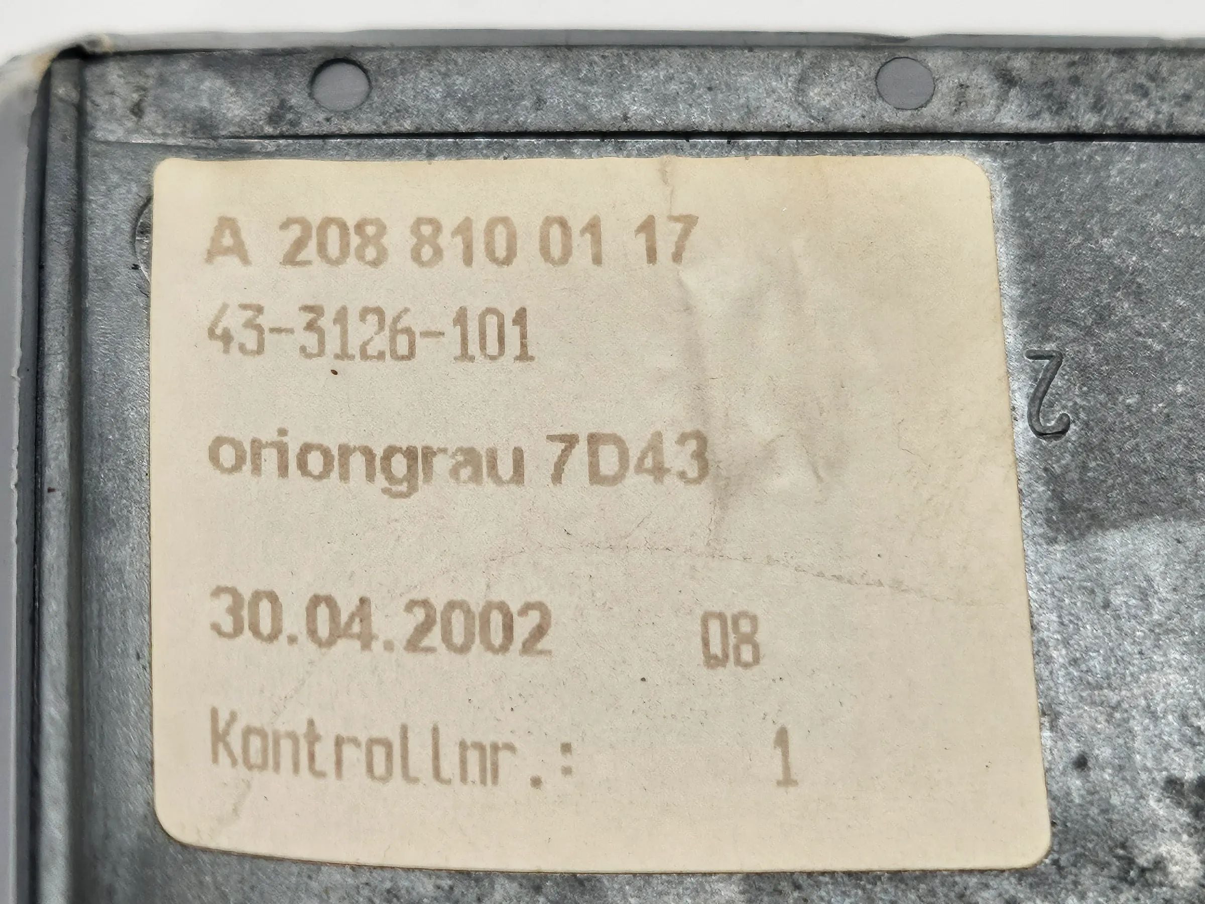 Orig. Mercedes-Benz  W203 Innenspiegel Spiegel Rückspiegel oriongrau A2088100117
