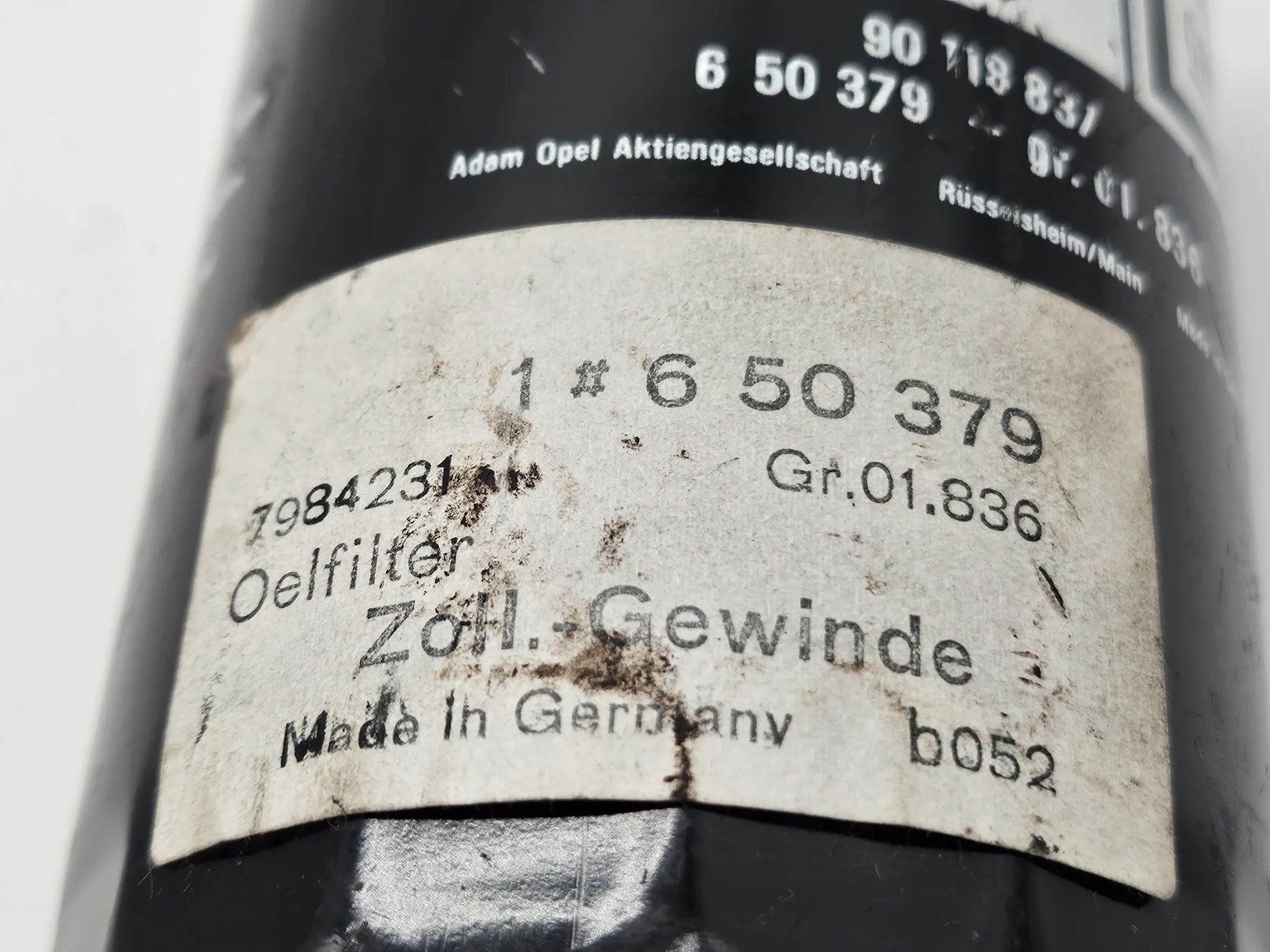 Original Opel Admiral A/B, Commodore A/B/C, Diplomat B Ölfilter NEU