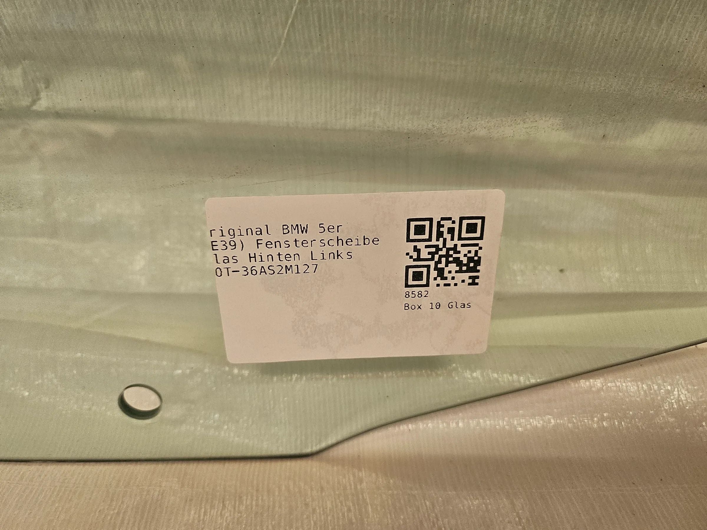 Original BMW 5er (E39) Fensterscheibe Glas Hinten Links DOT-36AS2M127