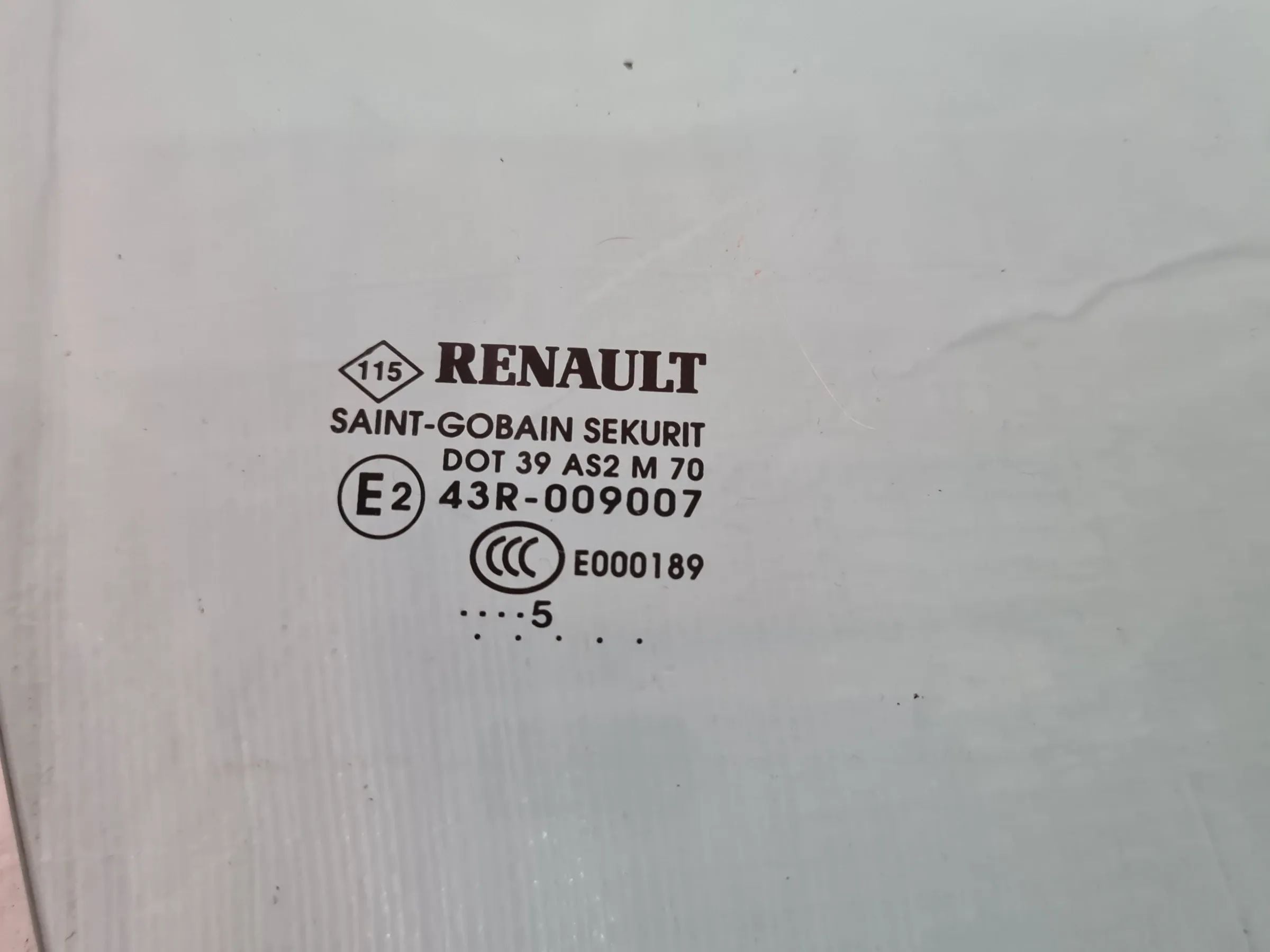 Renault Zoe BFM Fensterscheibe Glas Rechts Vorne 43R-009007 (Original)