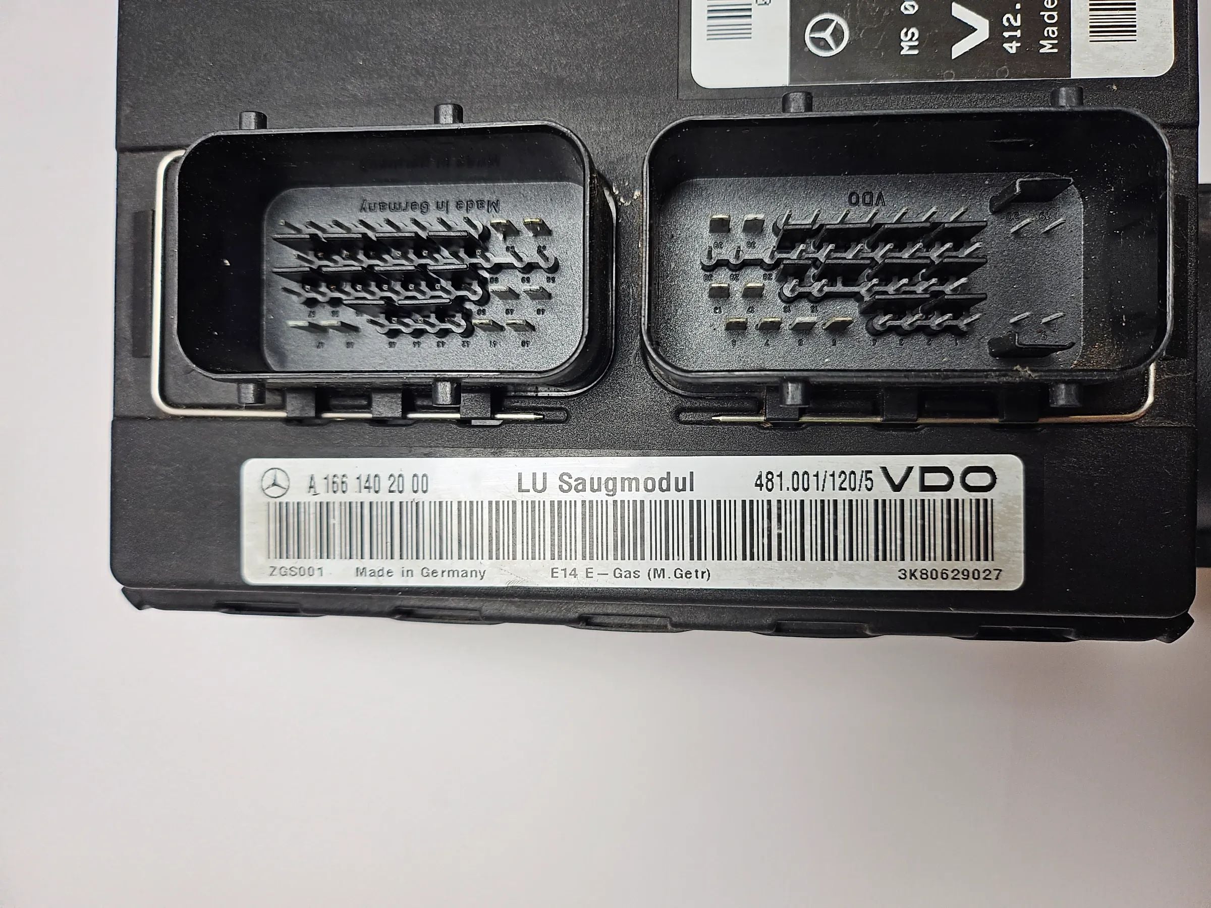 Orjinal MERCEDES-BENZ A-KLASSE W168 VDO Motor Kontrol Ünitesi A0265450532 A1661402100
