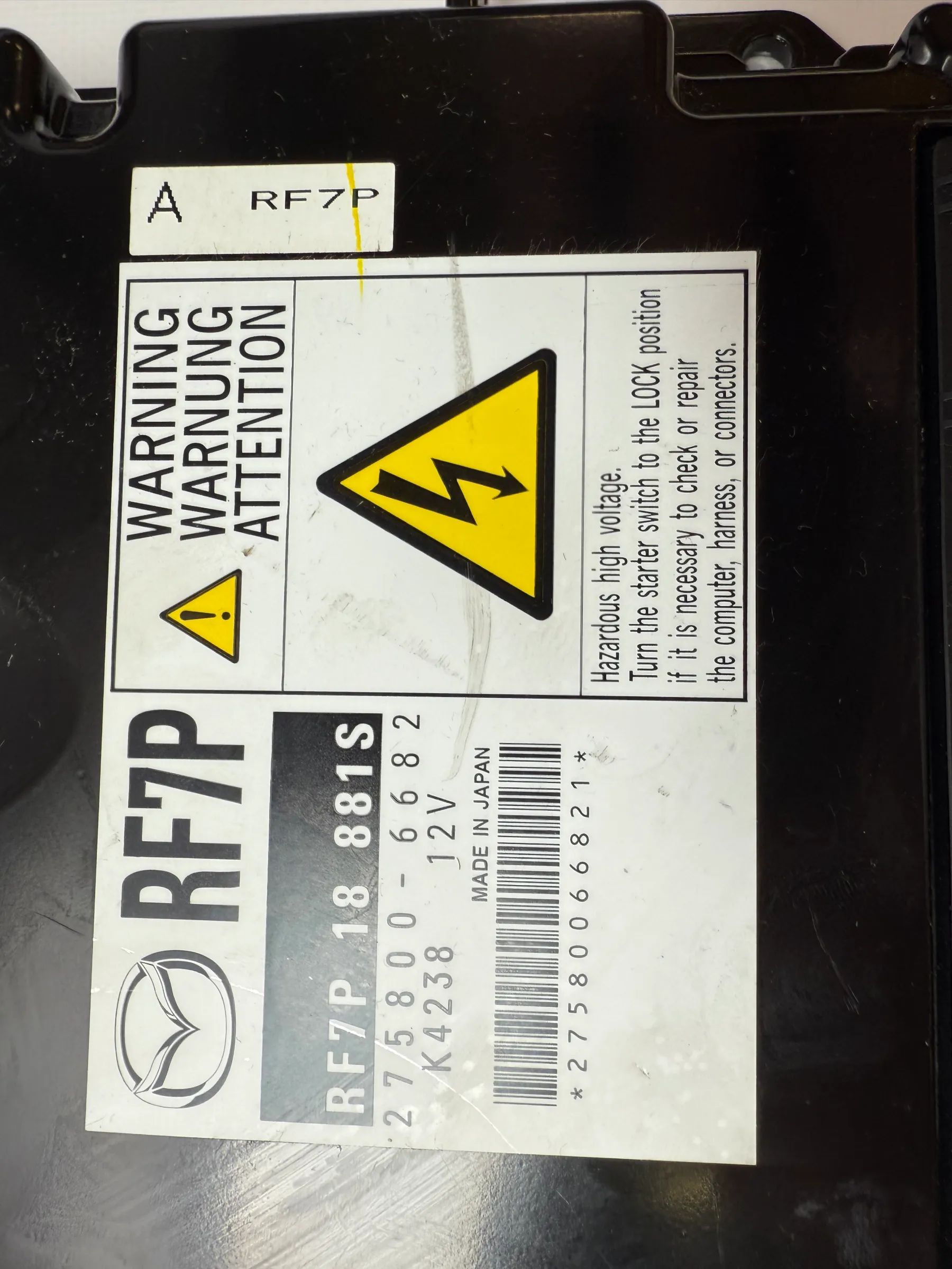 Originele MAZDA 5 BERL. (CR) 2.0 CRTD Motorbesturingsmodule RF7P18881S